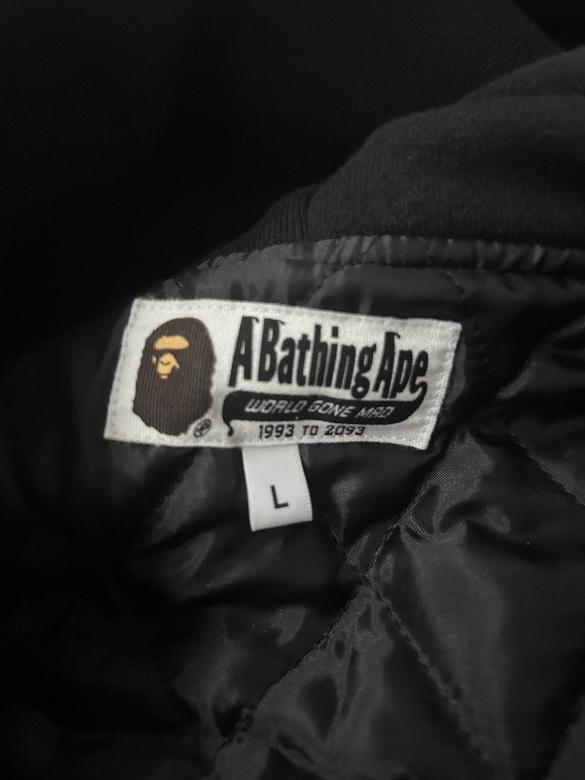Bape BAPE A Bathing Ape City Camo Padded Shark Varsity Jacket Size US L / EU 52-54 / 3 - 3 Thumbnail