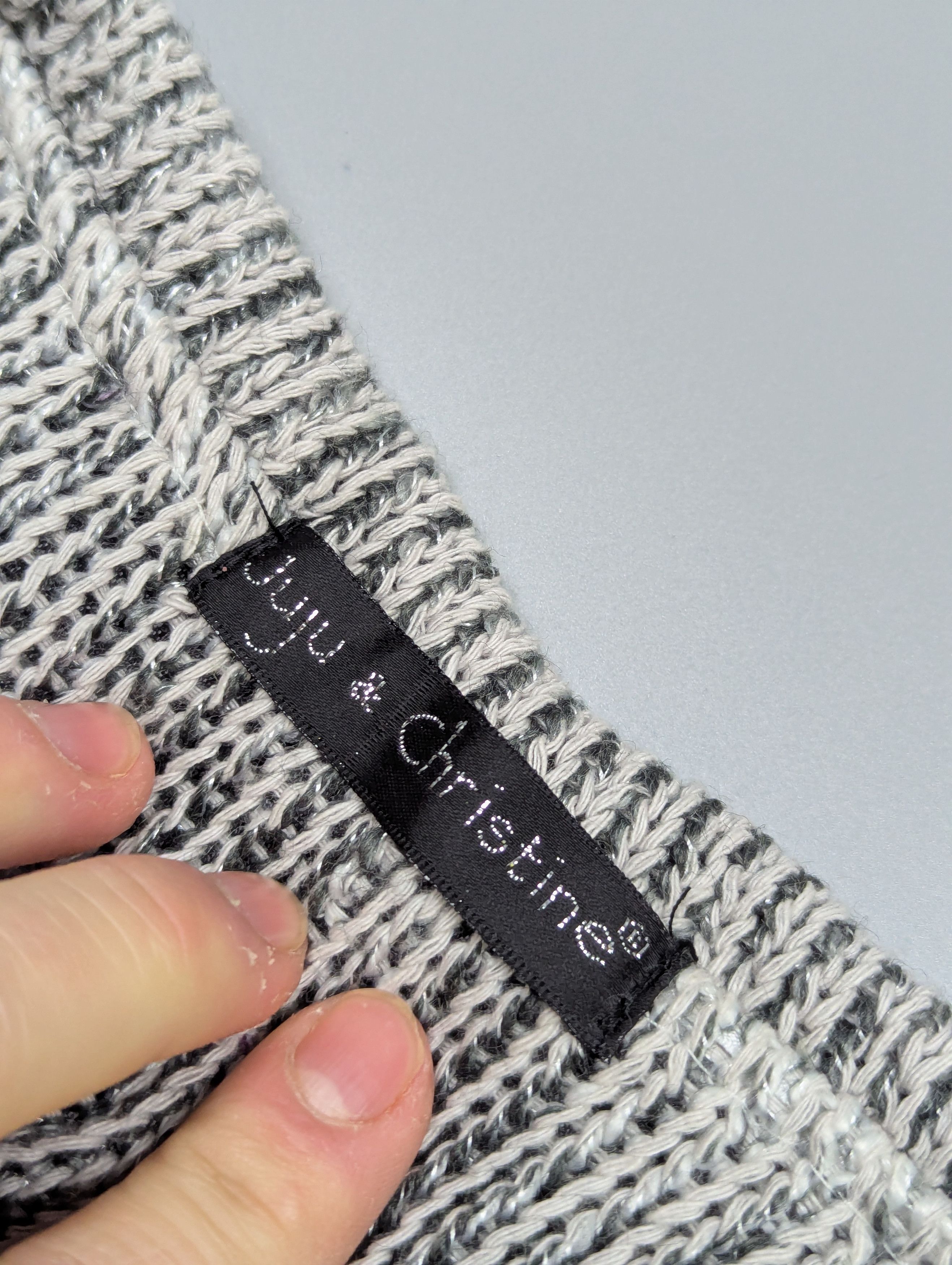 Japanese Brand Rare Julu Christine Deconstructed Knit Cardigan Patchwork Size M / US 6-8 / IT 42-44 - 13 Thumbnail