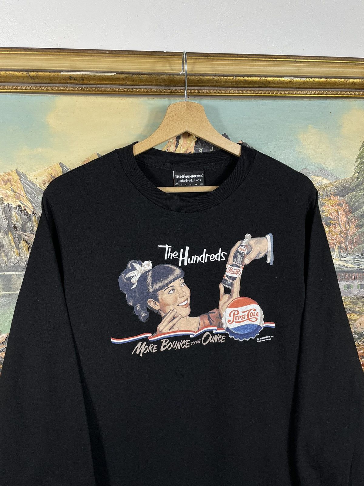 Japanese Brand × The Hundreds Black Longsleeve The Hunderds Pepsi Cola Print Size US S / EU 44-46 / 1 - 4 Thumbnail