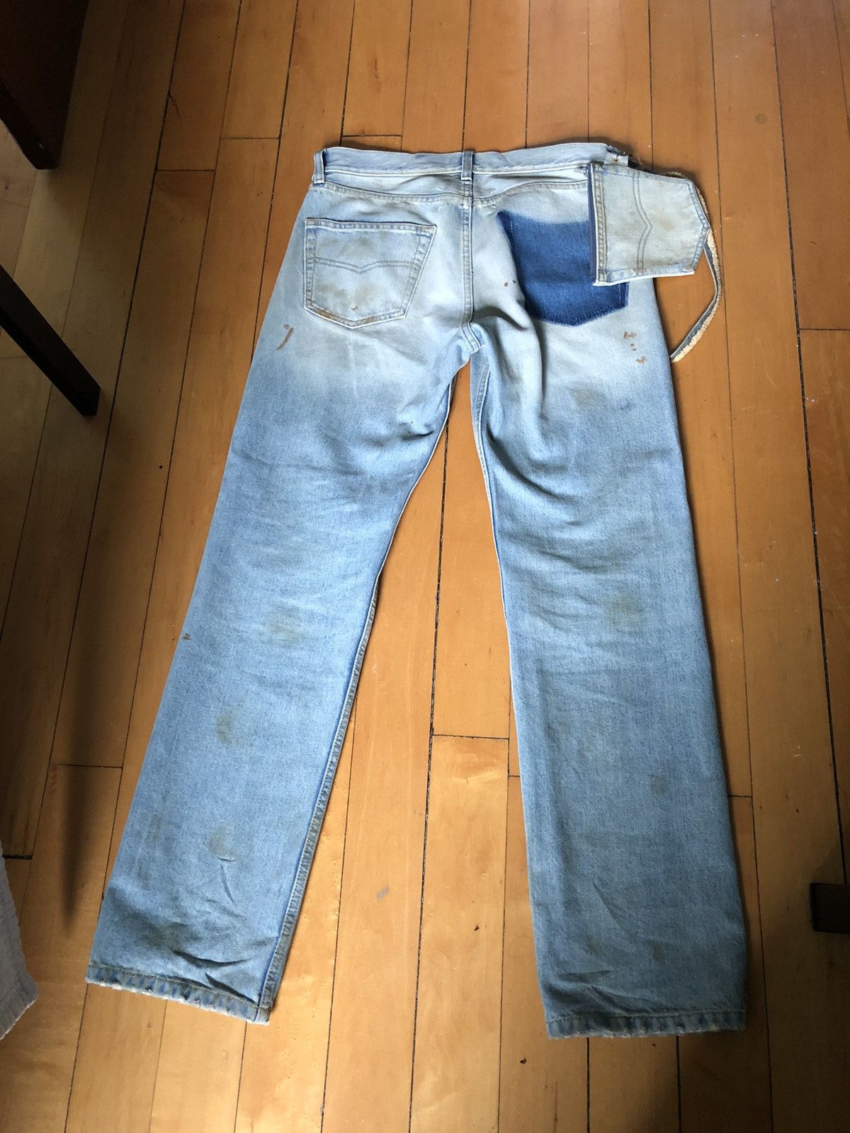 Maison Margiela Rare Maison Margiela Distressed Jeans with Strap Pouch Size US 30 / EU 46 - 4 Thumbnail