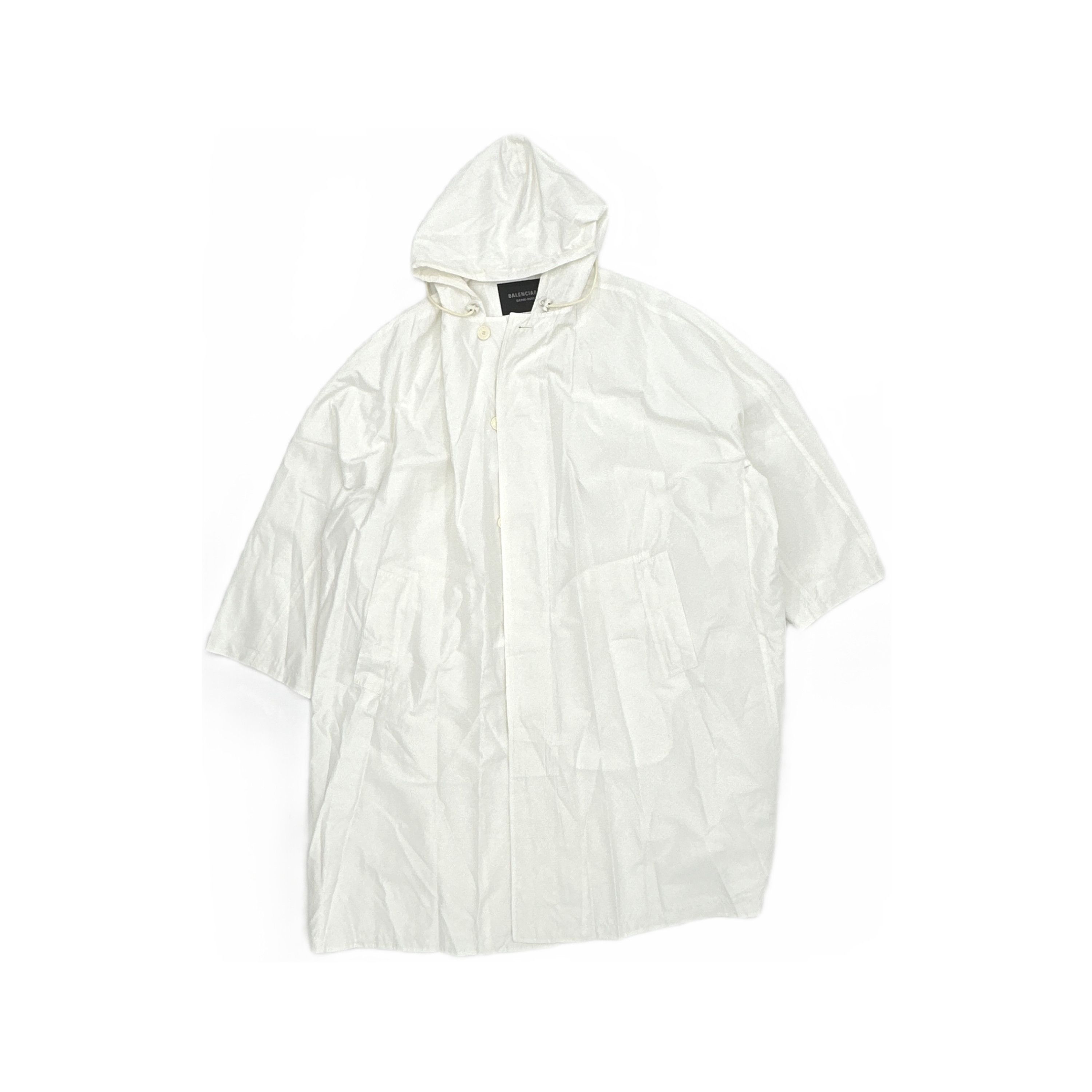 Balenciaga Balenciaga Hooded Rain Jacket Size 32 Size XXS / US 00 / IT 34 - 1 Thumbnail