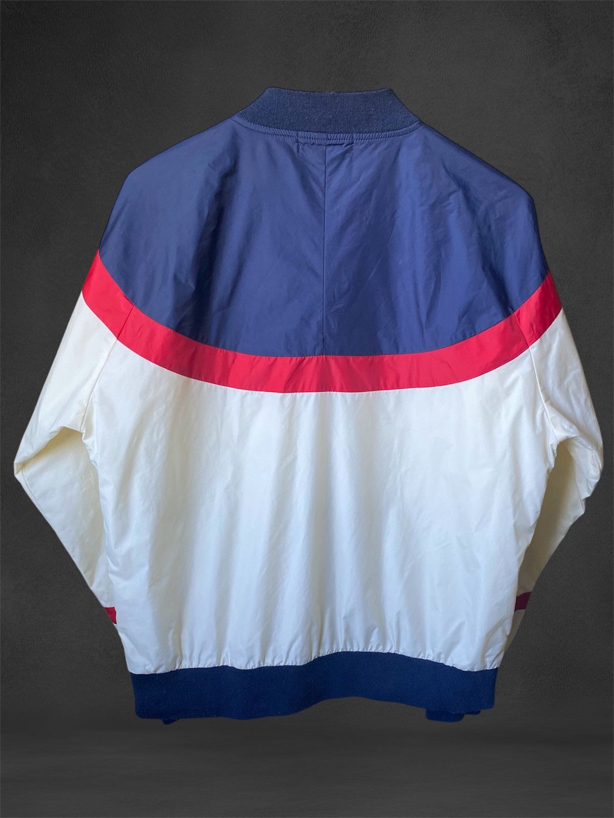 Fila Rare Vintage Fila Nylon Beige Blue Red Bomber Light Jacket Size US L / EU 52-54 / 3 - 3 Thumbnail