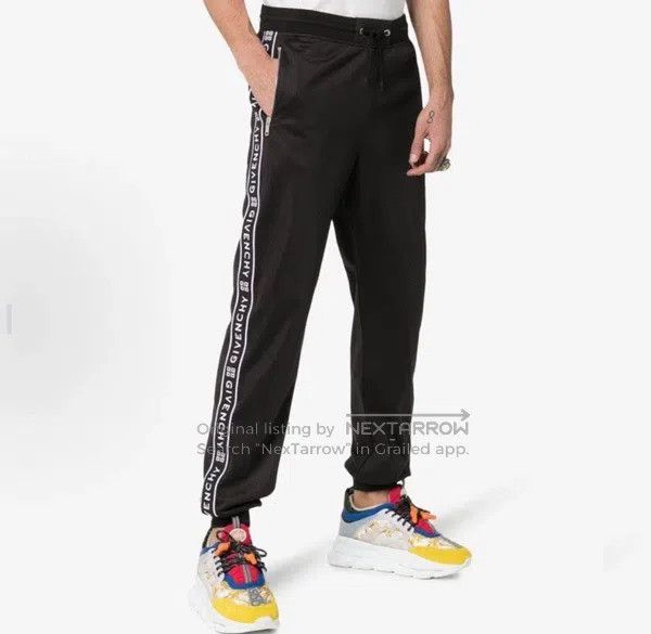 Givenchy Givenchy size XS Classic Side Long Stripe Logo Pants Size US 27 - 6 Thumbnail