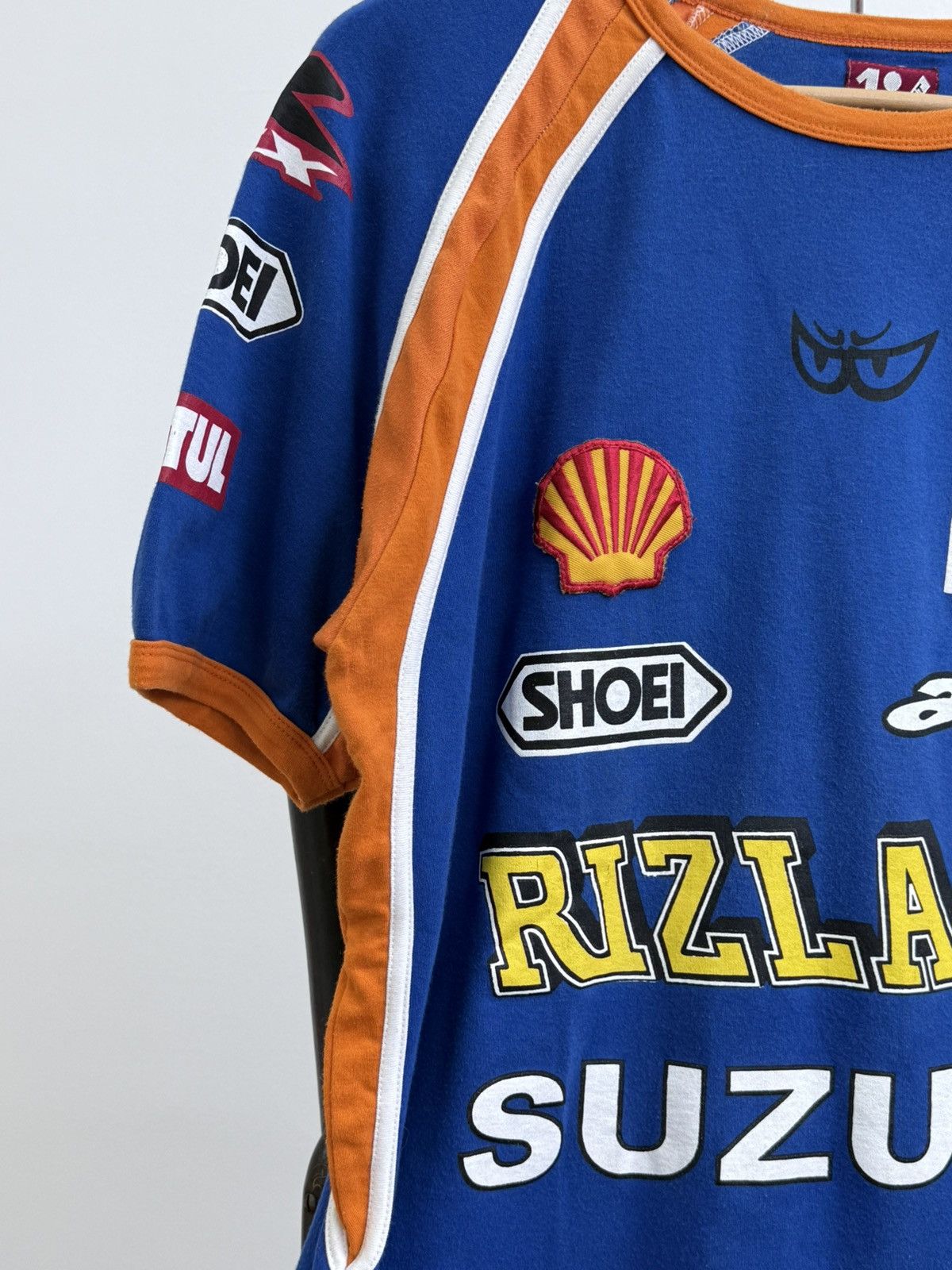 Vintage Vintage 90s Suzuki Rizla Racing T-Shirt Size US XL / EU 56 / 4 - 4 Thumbnail