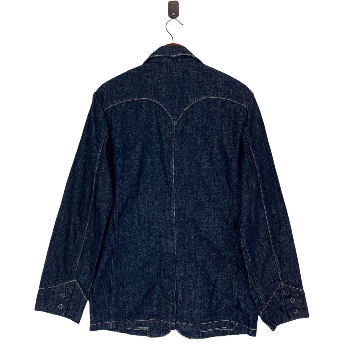Levi's × Levi's Vintage Clothing Vintage Levis Red Tab Blue Denim Cardigan Jacket Size L / US 10 / IT 46 - 7 Thumbnail