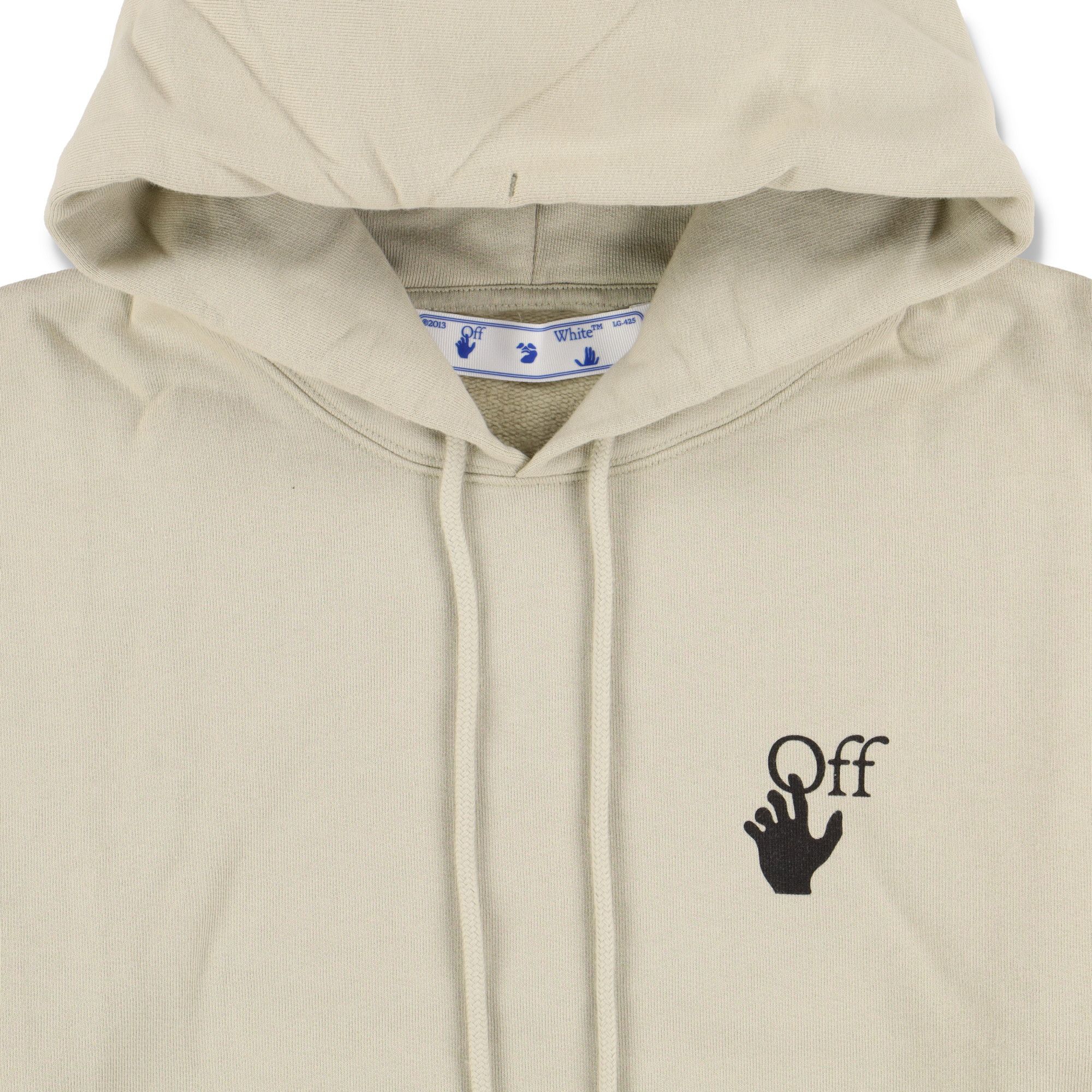 Off-White Beige Bubble Arrows Oversized Skate Hoodie Size US XXS / EU 40 - 7 Thumbnail