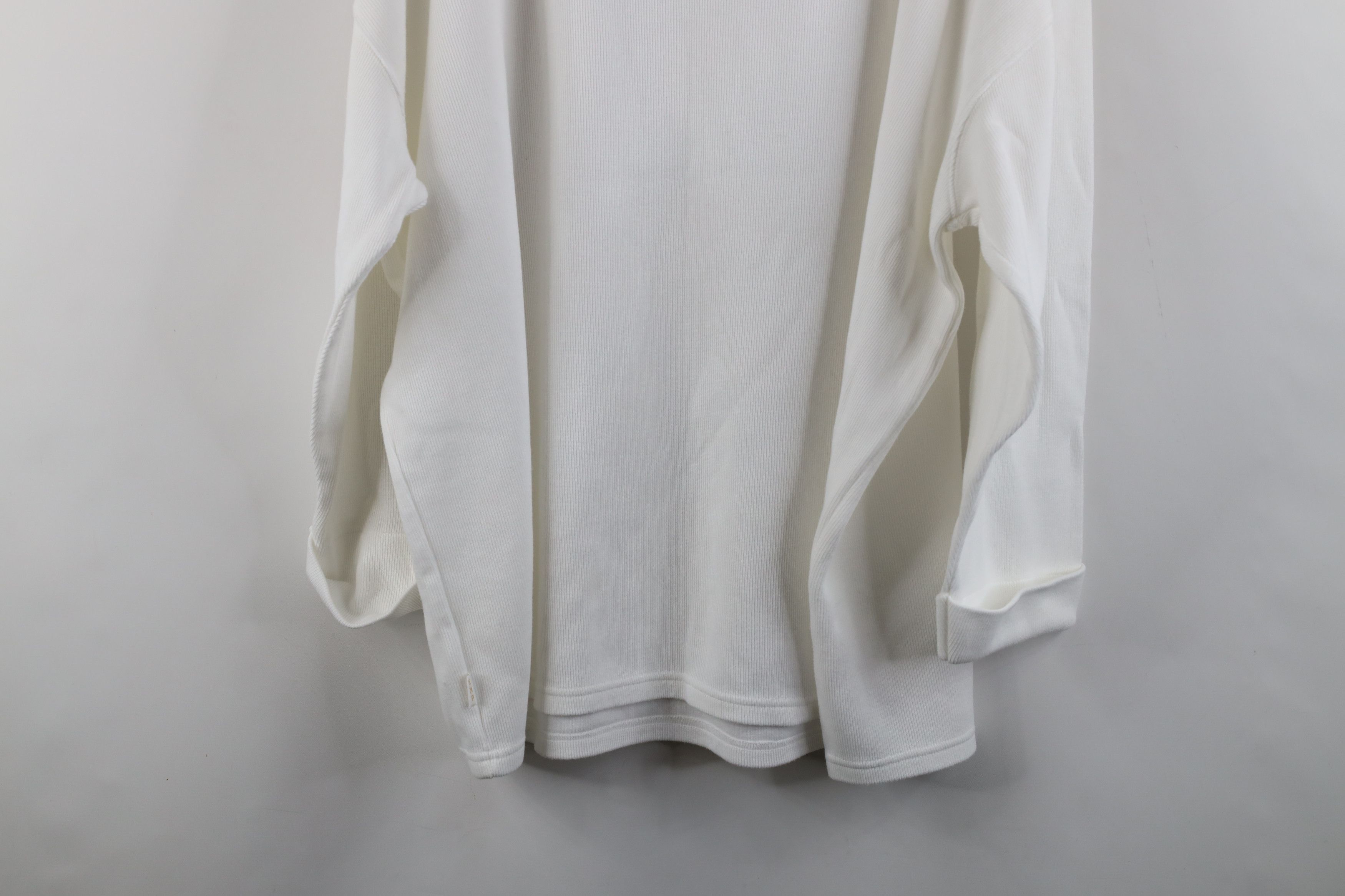 Express × Vintage Vintage 90s Express Cotton Ribbed Knit 3/4 Sleeve T-Shirt Size XL / US 12-14 / IT 48-50 - 10 Thumbnail
