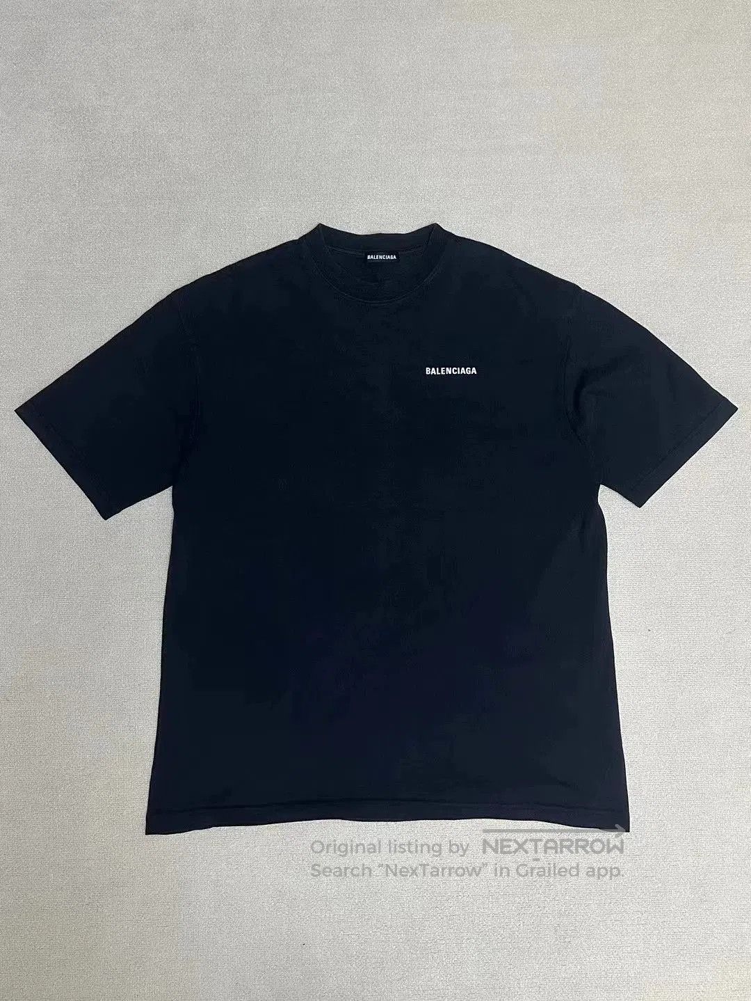 Balenciaga Balenciaga logo washed short sleeves in front and back. Size US M / EU 48-50 / 2 - 2 Thumbnail