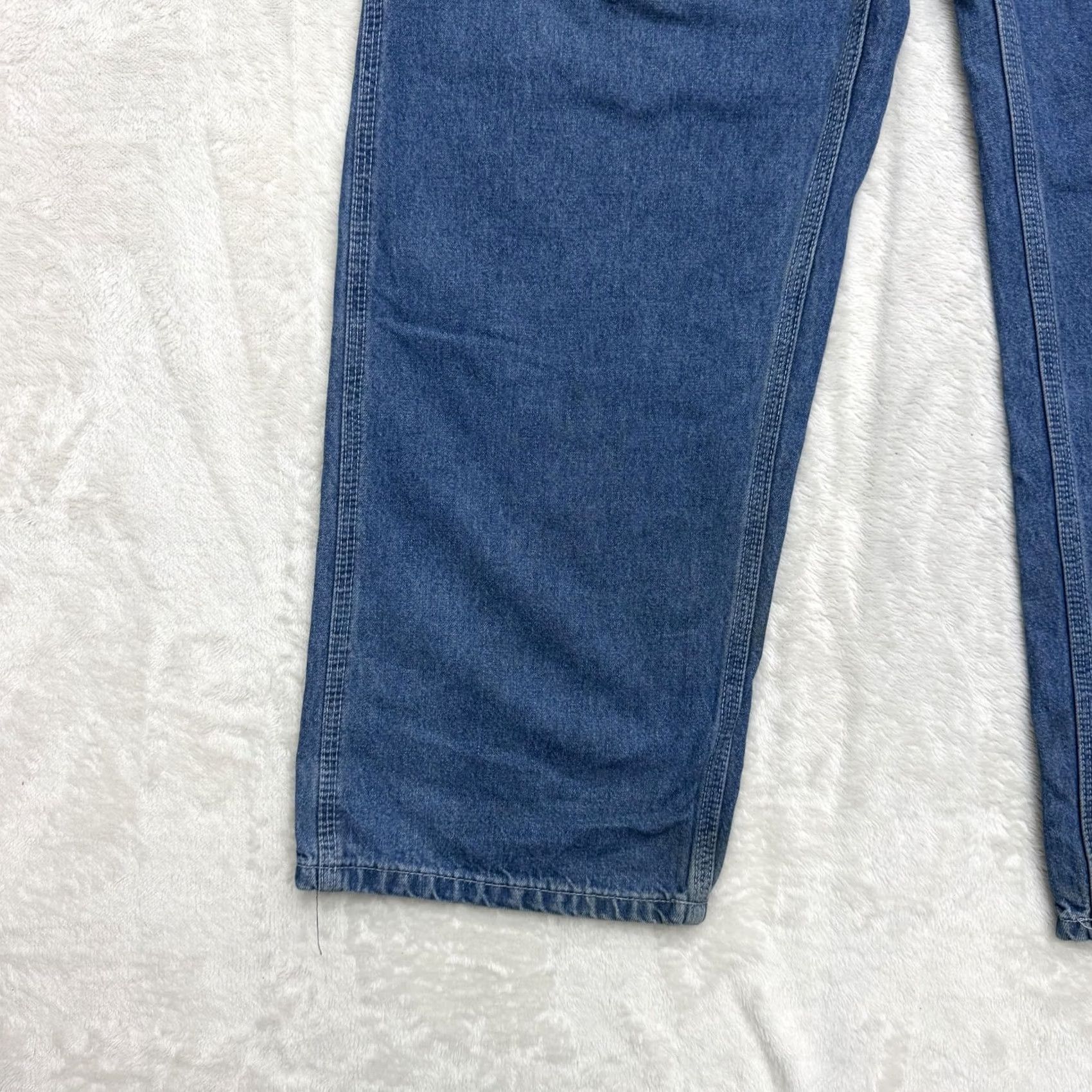 Vintage OshKosh B'gosh Carpenter Jeans Mens 32x30 Blue Denim Relaxed Straight Workwear Jeans Mens Size US 32 / EU 48 - 5 Thumbnail