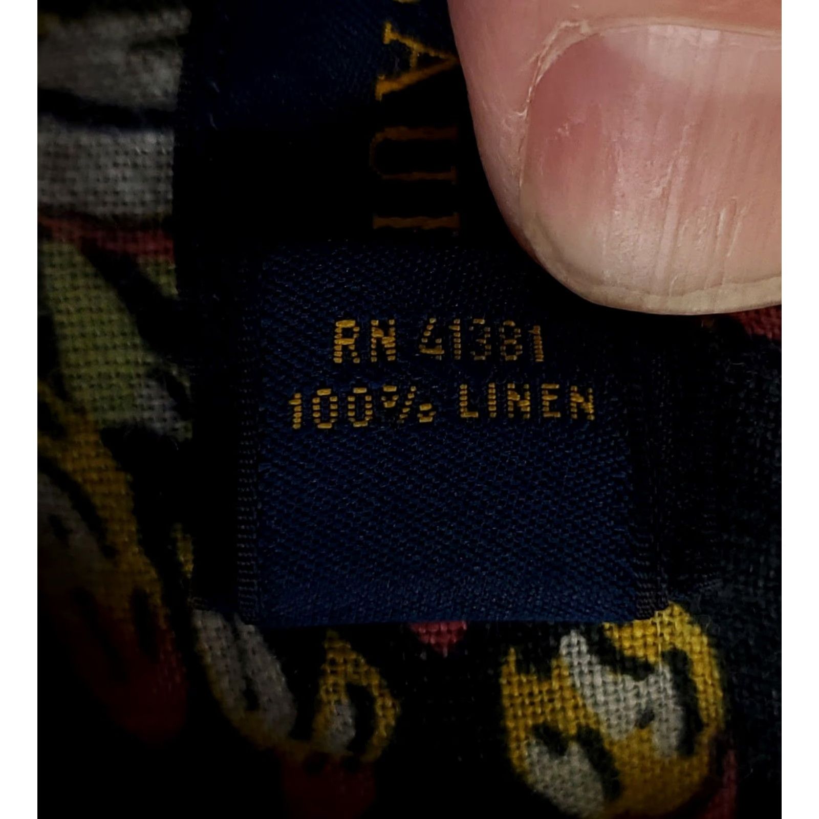 Ralph Lauren Ralph Lauren Shirt 100% Linen Long Sleeve Mens L Blue Flowers Multicolor Size US L / EU 52-54 / 3 - 3 Thumbnail
