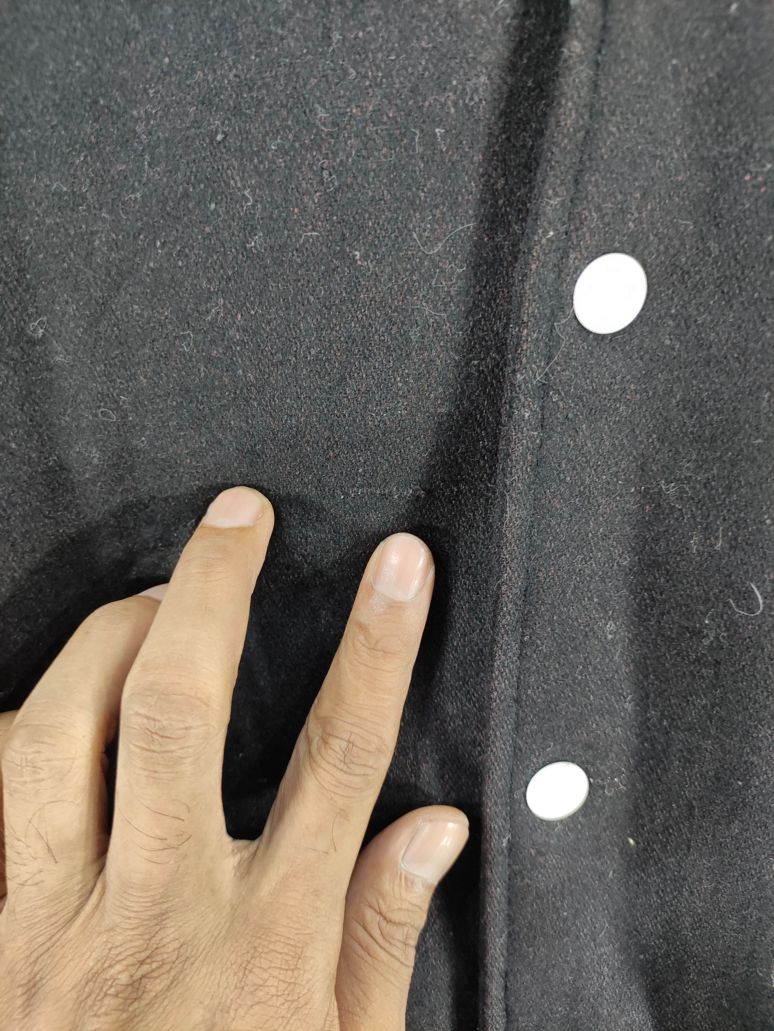 Japanese Brand Vintage Varsity Wool Jacket Sleeve Leather Snap Button Size US L / EU 52-54 / 3 - 4 Thumbnail