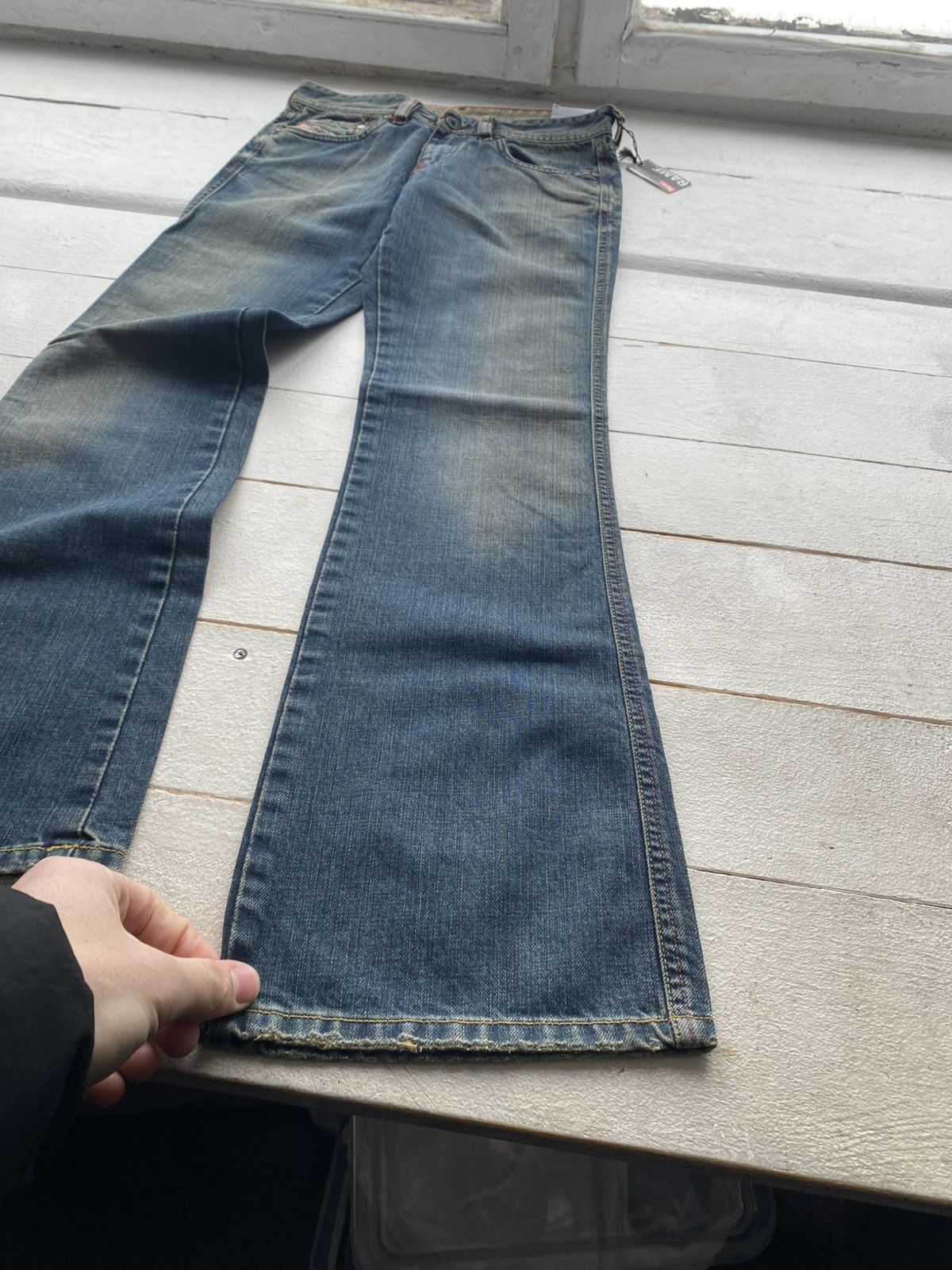 Diesel NWT 90s Luxury Diesel Rame Bootcut Jeans Made in Italy W26 Size 26" / US 2 / IT 38 - 3 Thumbnail