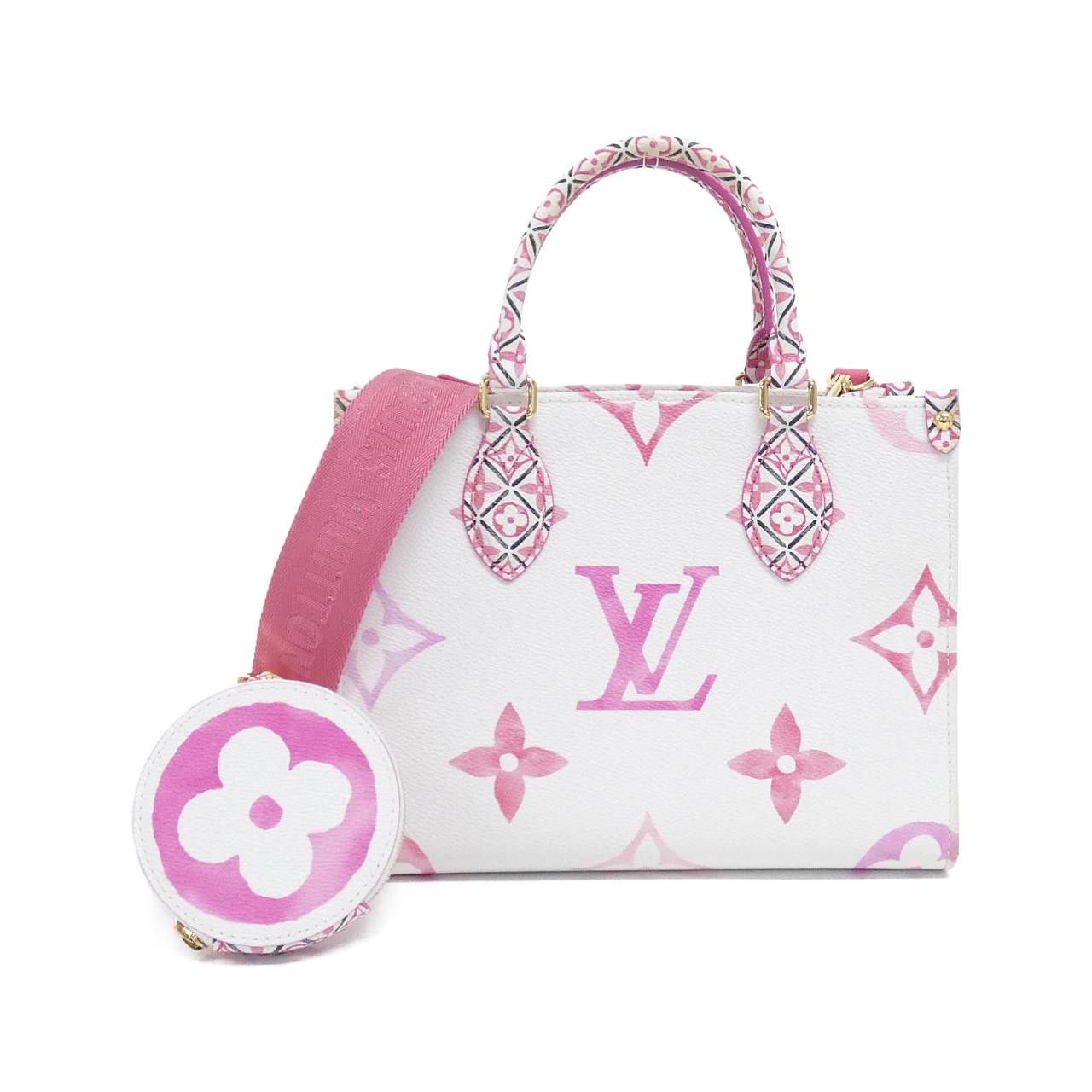 Louis Vuitton Louis Vuitton Louis Vuitton Monogram Flower Tile OnTheGo PM Bag Textile Tote Bag M22976 DUTY FREE for USA Size ONE SIZE - 1 Thumbnail