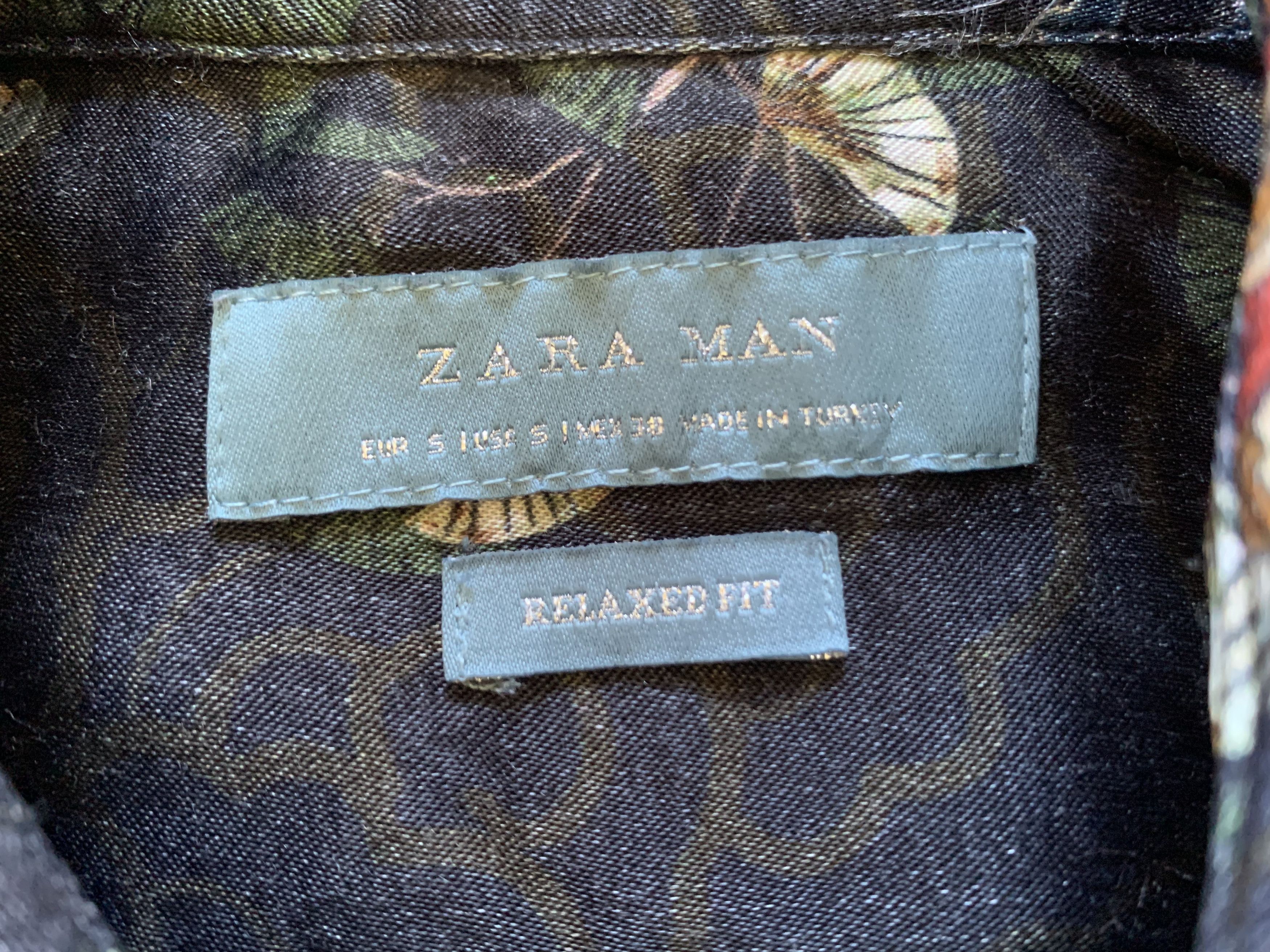 Designer × Zara Zara Man Regular Fit Long Sleeve Printed Shirt Size US S / EU 44-46 / 1 - 5 Thumbnail