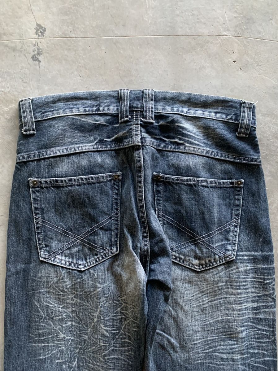 Japanese Brand FLARE SORRIDERE SICK WHISKERED WASHED JAPANESE GRUNGE Size US 33 - 15 Thumbnail