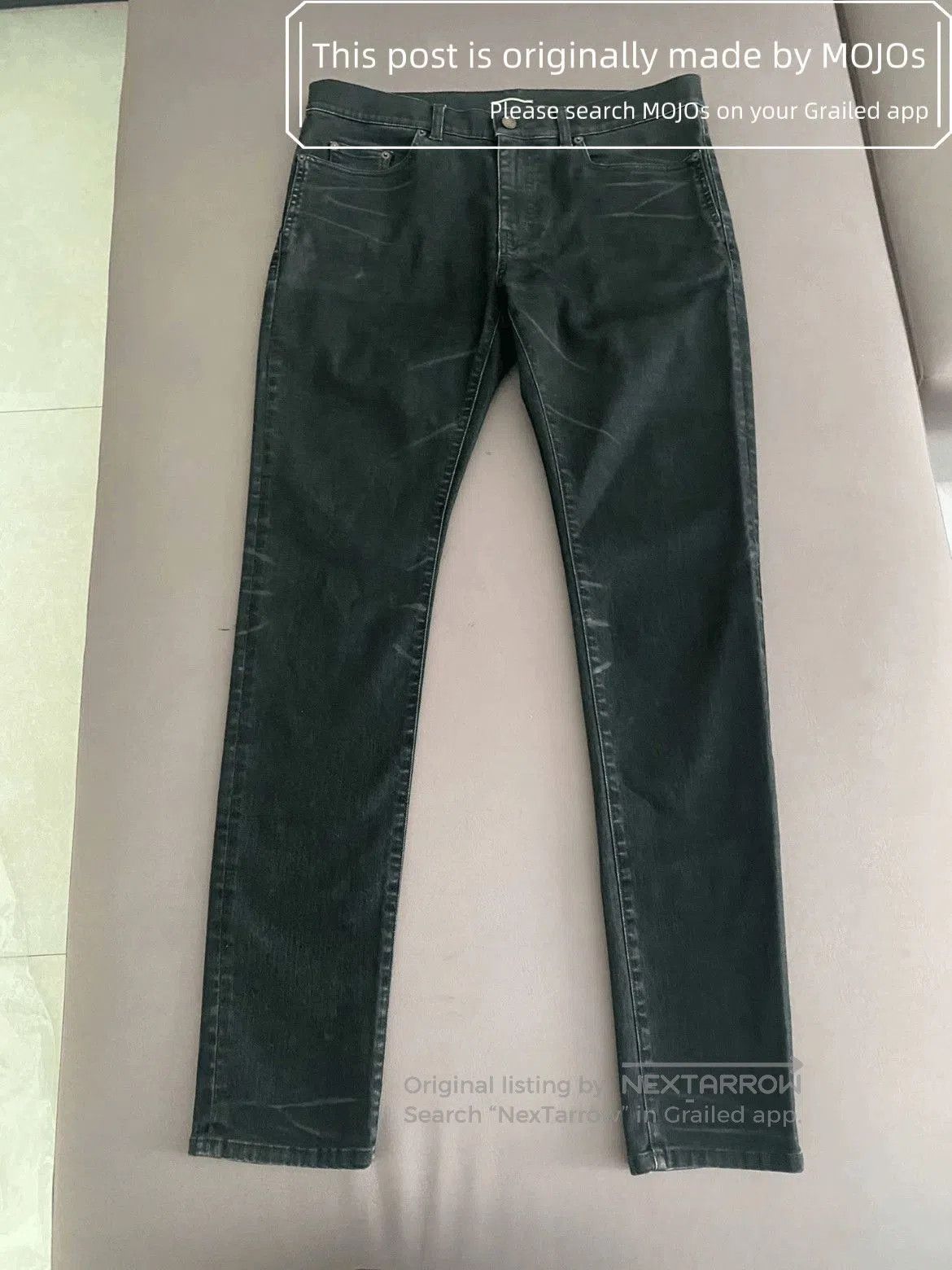 Saint Laurent Paris Sz 34 Saint Laurent Paris 20AW Washed Fading D24 Denim mojo Size US 34 / EU 50 - 1 Thumbnail