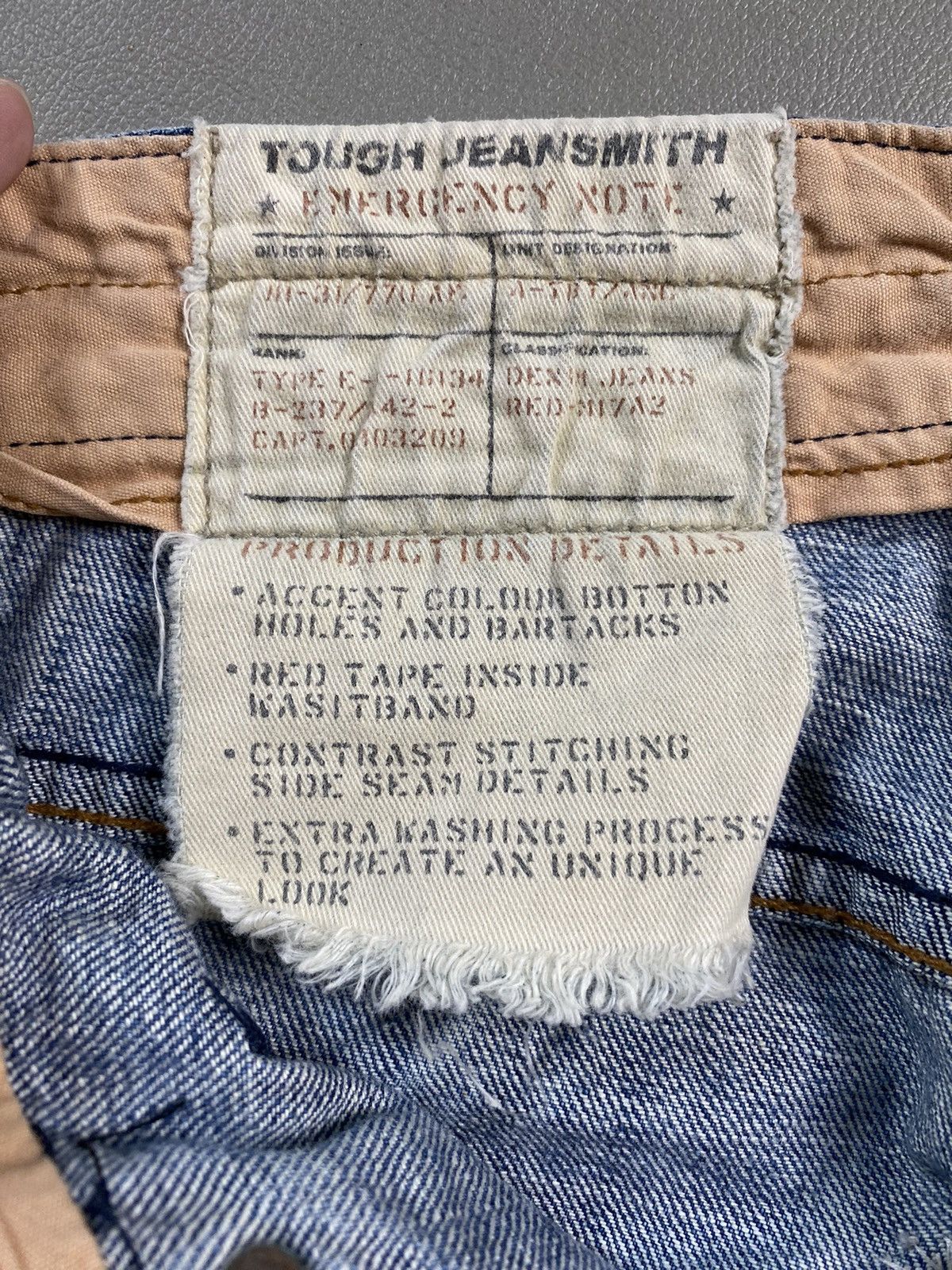 If Six Was Nine × Japanese Brand × Tornado Mart 2000s Tough Jeansmith Patchwork Distressed Denim Jeans Size US 32 / EU 48 - 7 Thumbnail