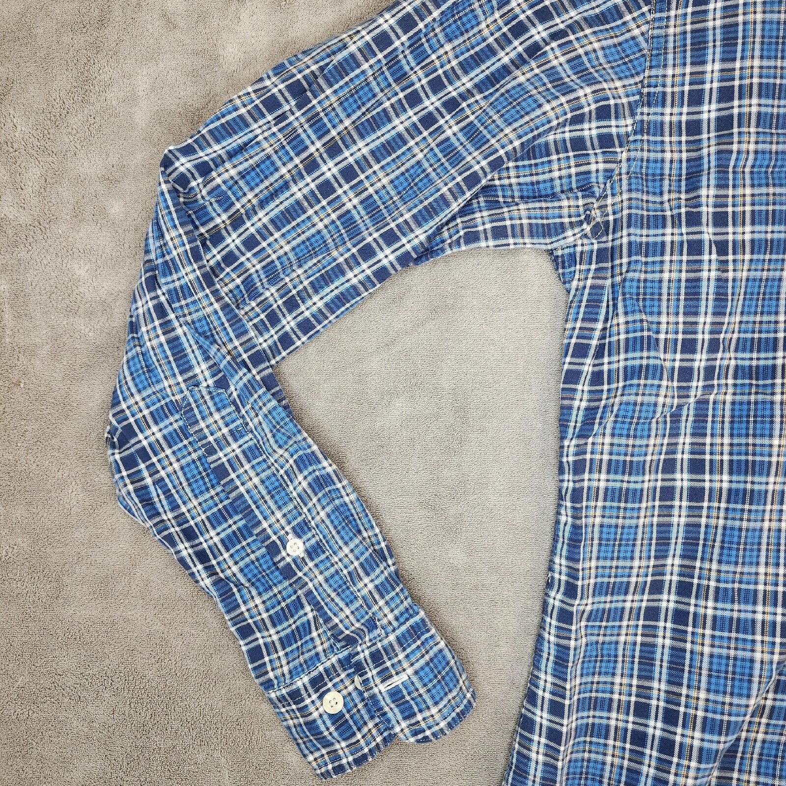 Brooks Brothers Brooks Brothers Medium Blue Plaid Long Sleeve Shirt Slim Size US M / EU 48-50 / 2 - 4 Thumbnail