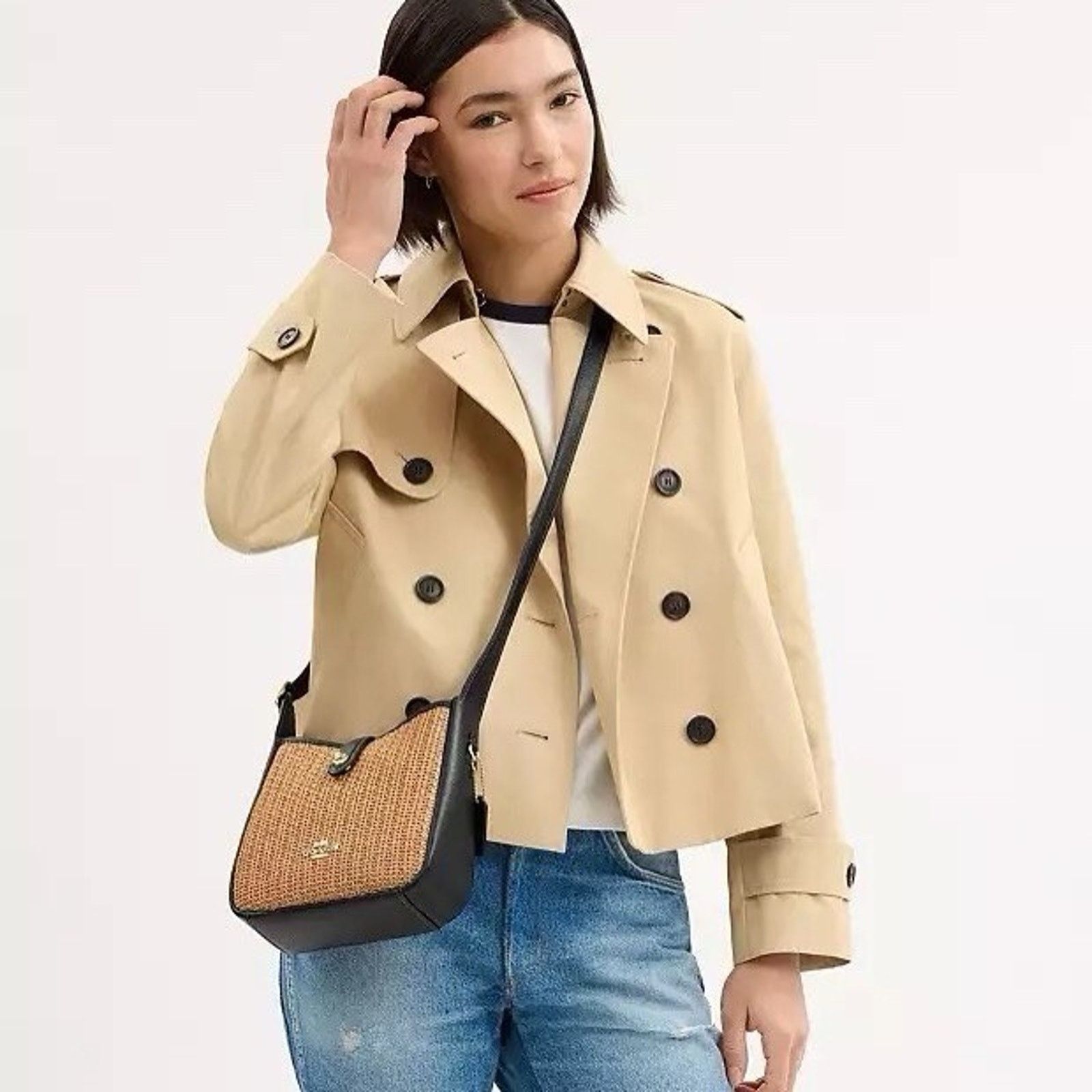 Coach NWT Coach Hadley Mini Crossbody Bag CAL61 Im/Toast/Black Size ONE SIZE - 7 Thumbnail