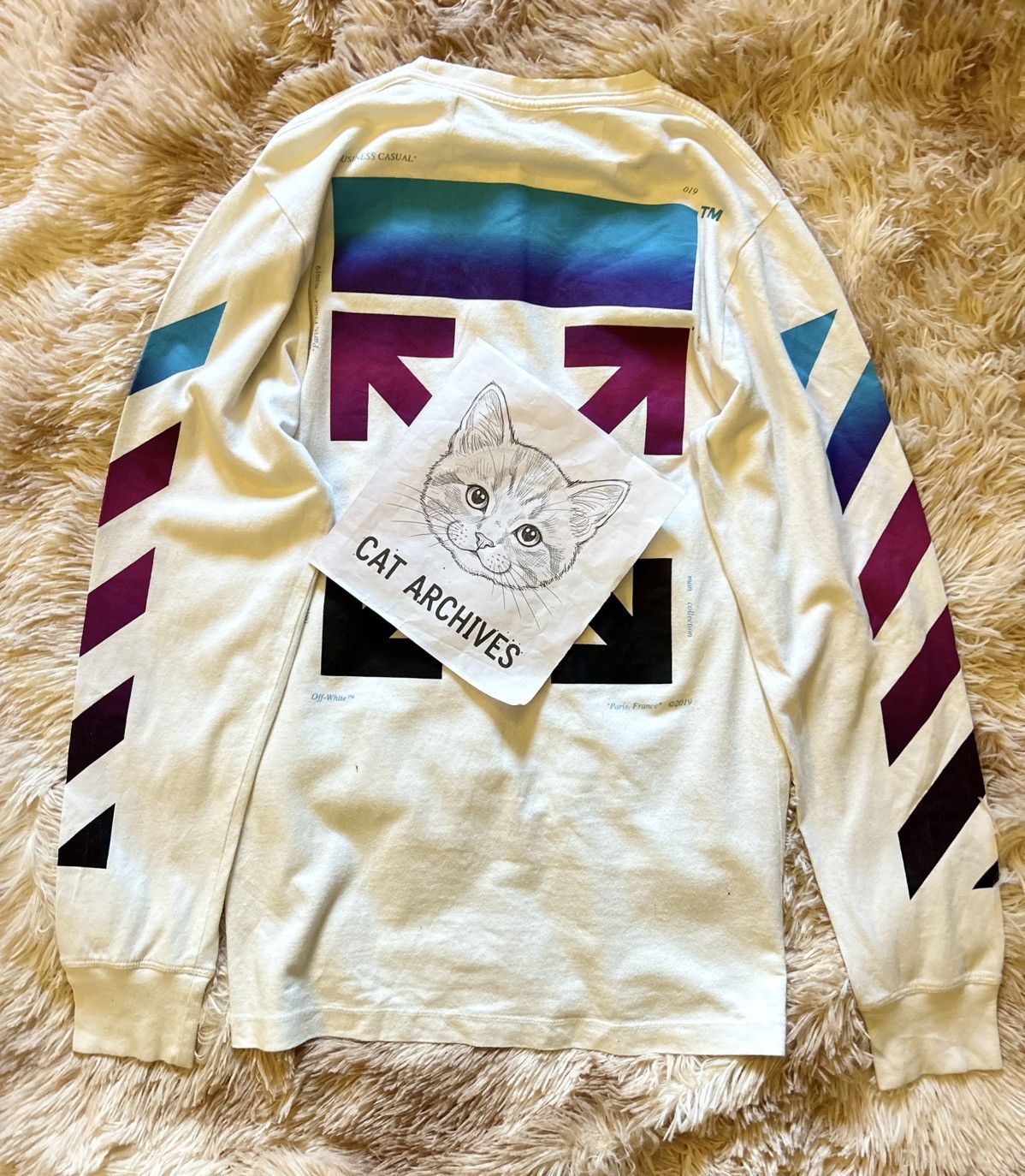Off-White CRAZY OFF-WHITE GRADIENT ARROWS TEE Size US S / EU 44-46 / 1 - 15 Thumbnail