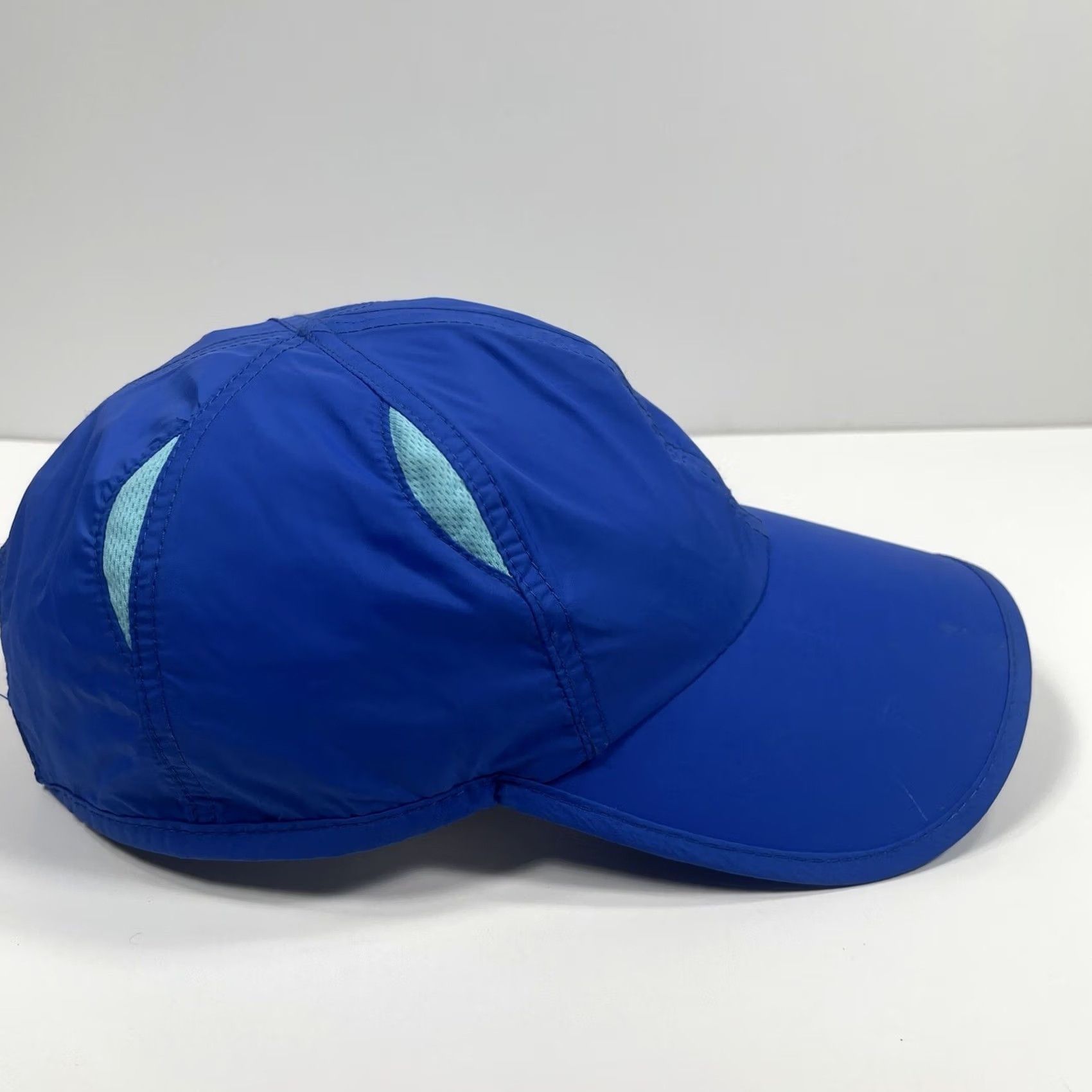 Vintage SO Hat Baseball Cap Adult Adjustable Blue 100% Polyester Vented Triathlon Running Cap Unisex Adults Accessories Mens Womens Size ONE SIZE - 6 Thumbnail