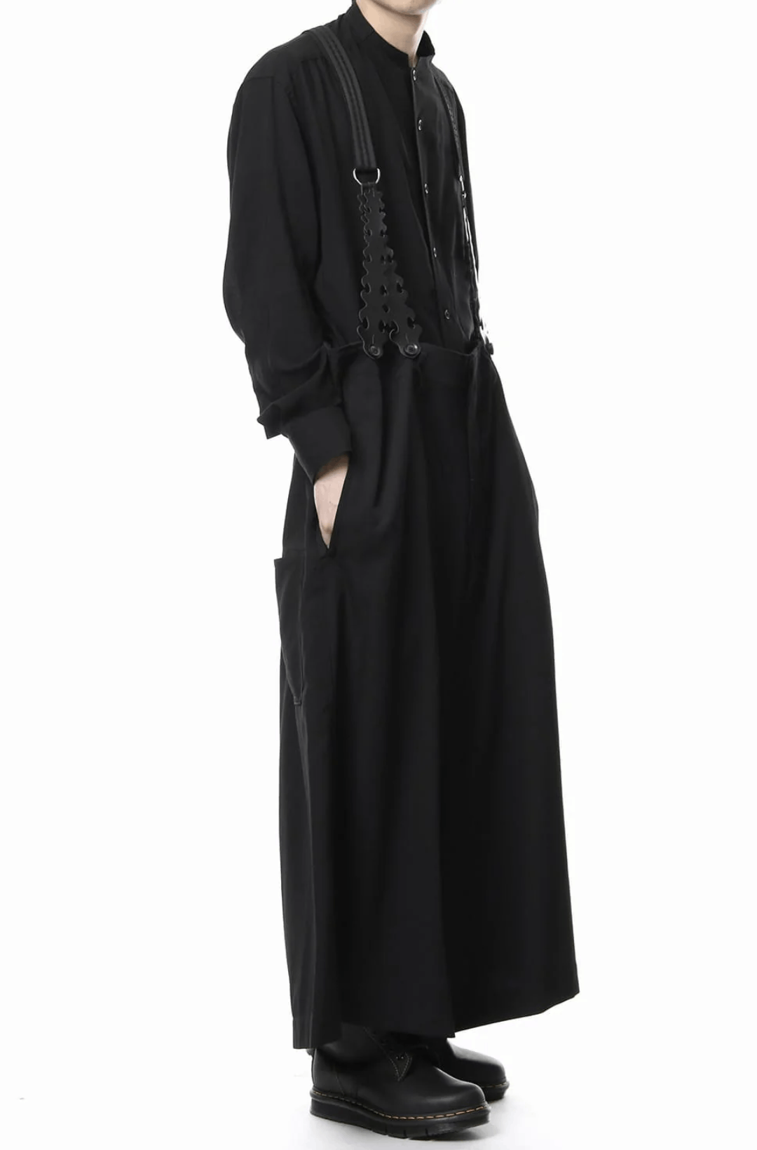 Yohji Yamamoto Yohji Yamamoto Pour Homme - Wool Wide Suspender Pants Size US 30 / EU 46 - 12 Thumbnail