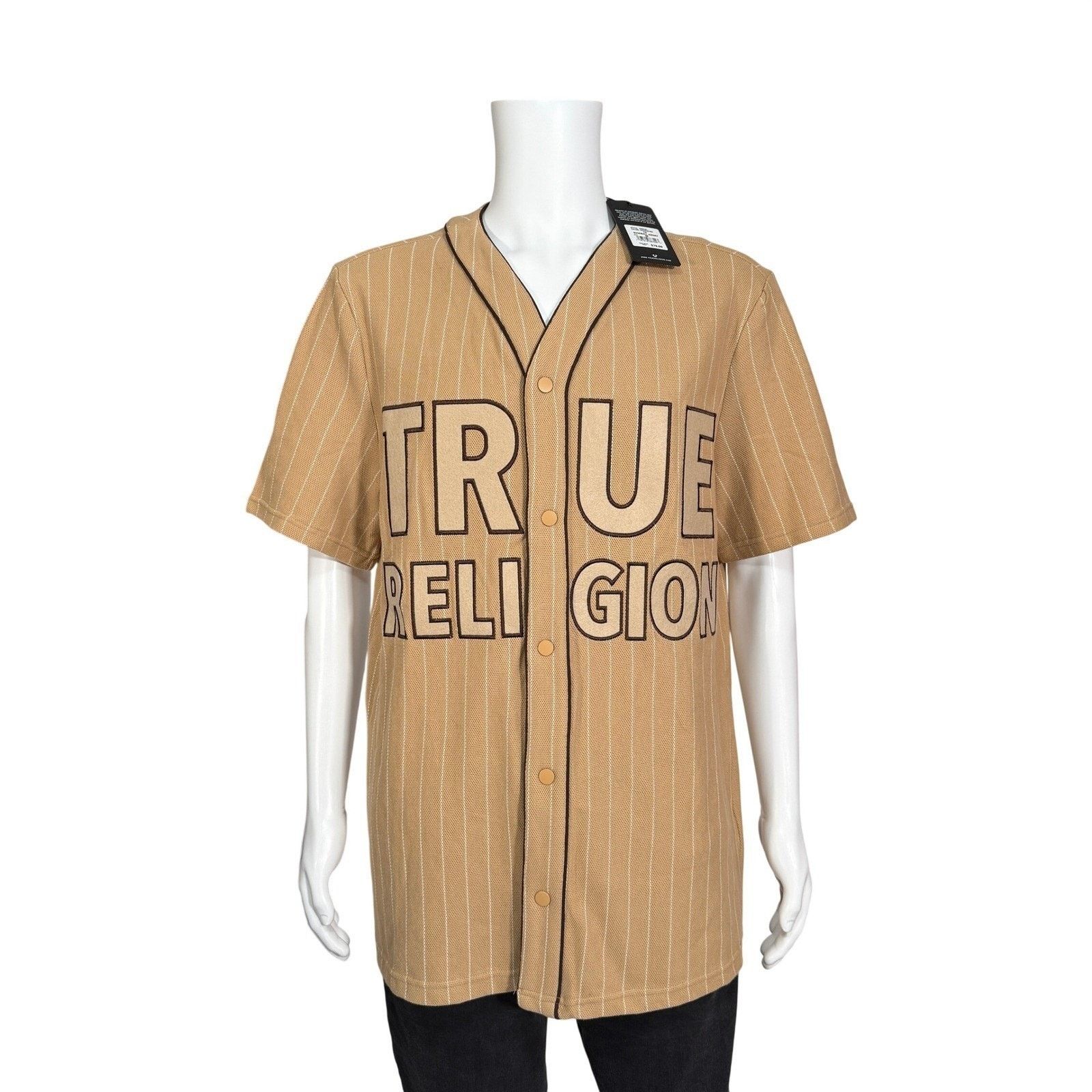 True Religion True Religion Mens Baseball Jersey Short Sleeve Button Up M Size US M / EU 48-50 / 2 - 2 Thumbnail
