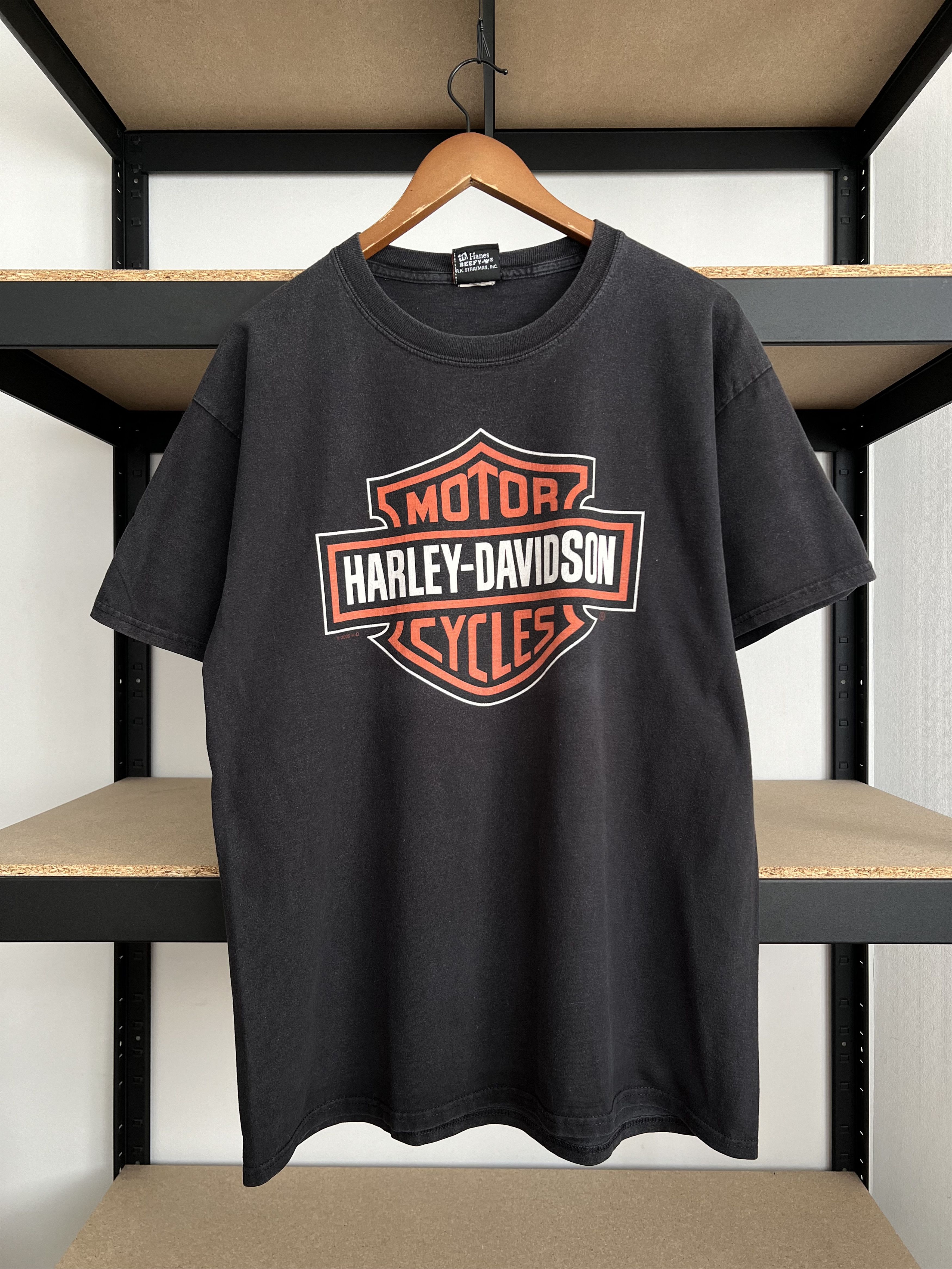 Harley Davidson Vintage 2009 Harley Davidson Switzerland Black T-shirt Size US L / EU 52-54 / 3 - 3 Thumbnail