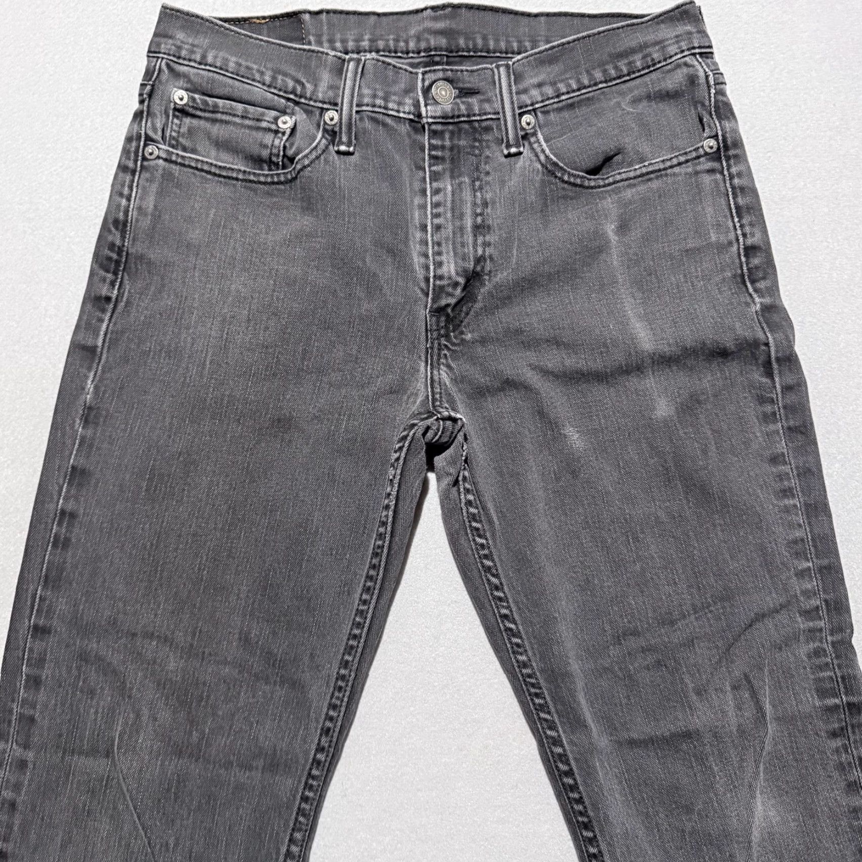 Levi's Levi's 514 Jeans Men Gray Denim Mid Rise Straight Pockets 32x30 Jeans Size US 32 / EU 48 - 3 Thumbnail