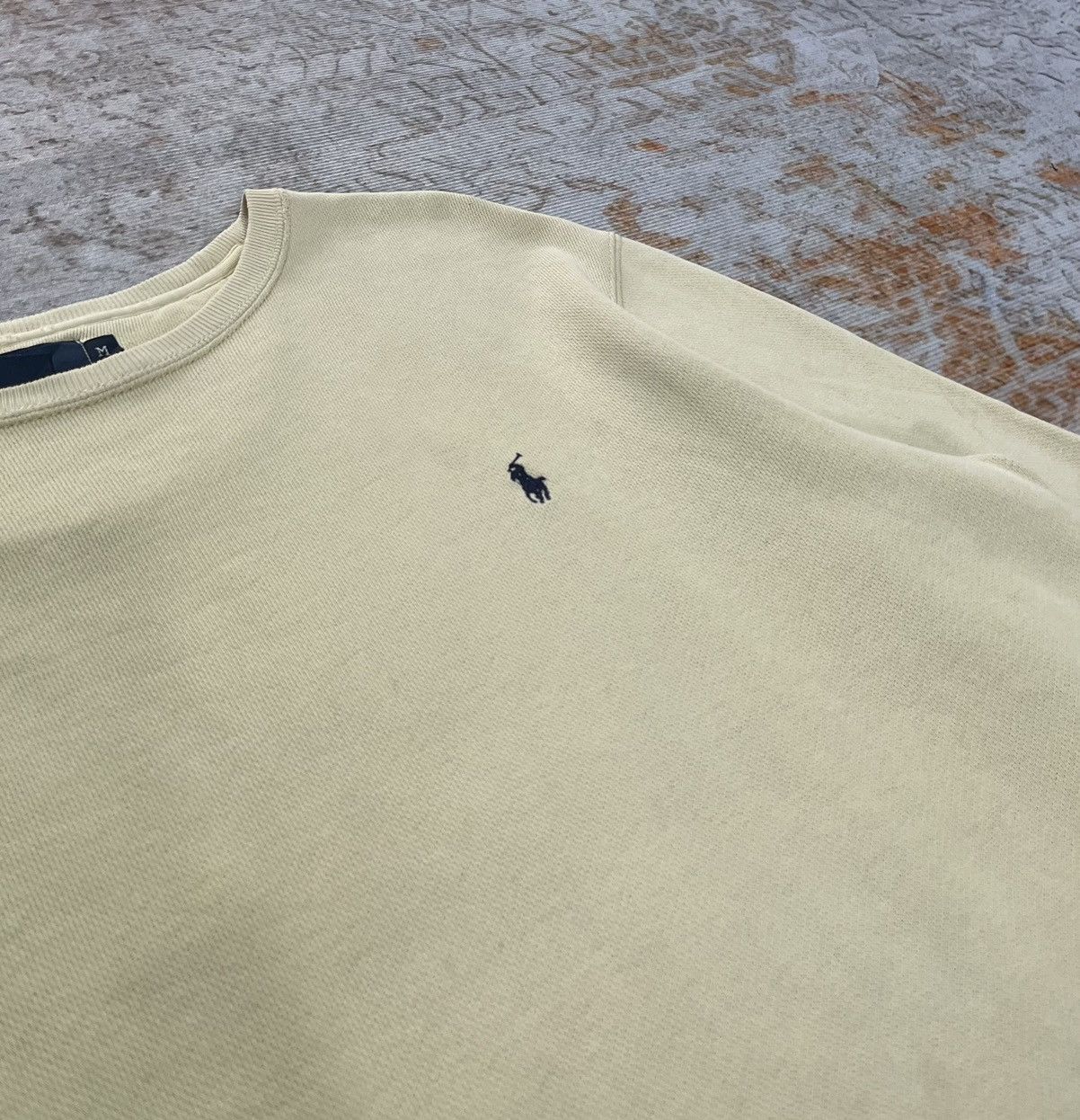 Polo Ralph Lauren Vintage Polo Ralph Lauren Yellow Overfitted Sweatshirt Size US L / EU 52-54 / 3 - 3 Thumbnail