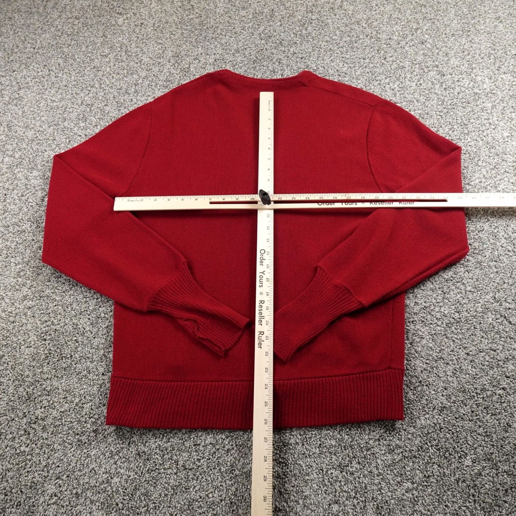Vintage VINTAGE Mens Cardigan Sweater M Red Orlon Acrylic V-Neck Knit Grandpa Knit Solid Long Sleeve Size US M / EU 48-50 / 2 - 4 Thumbnail