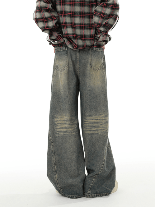 Japanese Brand Street hip-hop water stitching all-match distressed jeans Size US 32 / EU 48 - 5 Thumbnail