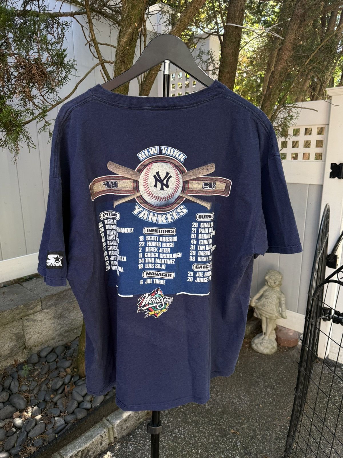 Starter Vtg 90s Starter Tee world series xl yankees Size US XL / EU 56 / 4 - 5 Thumbnail