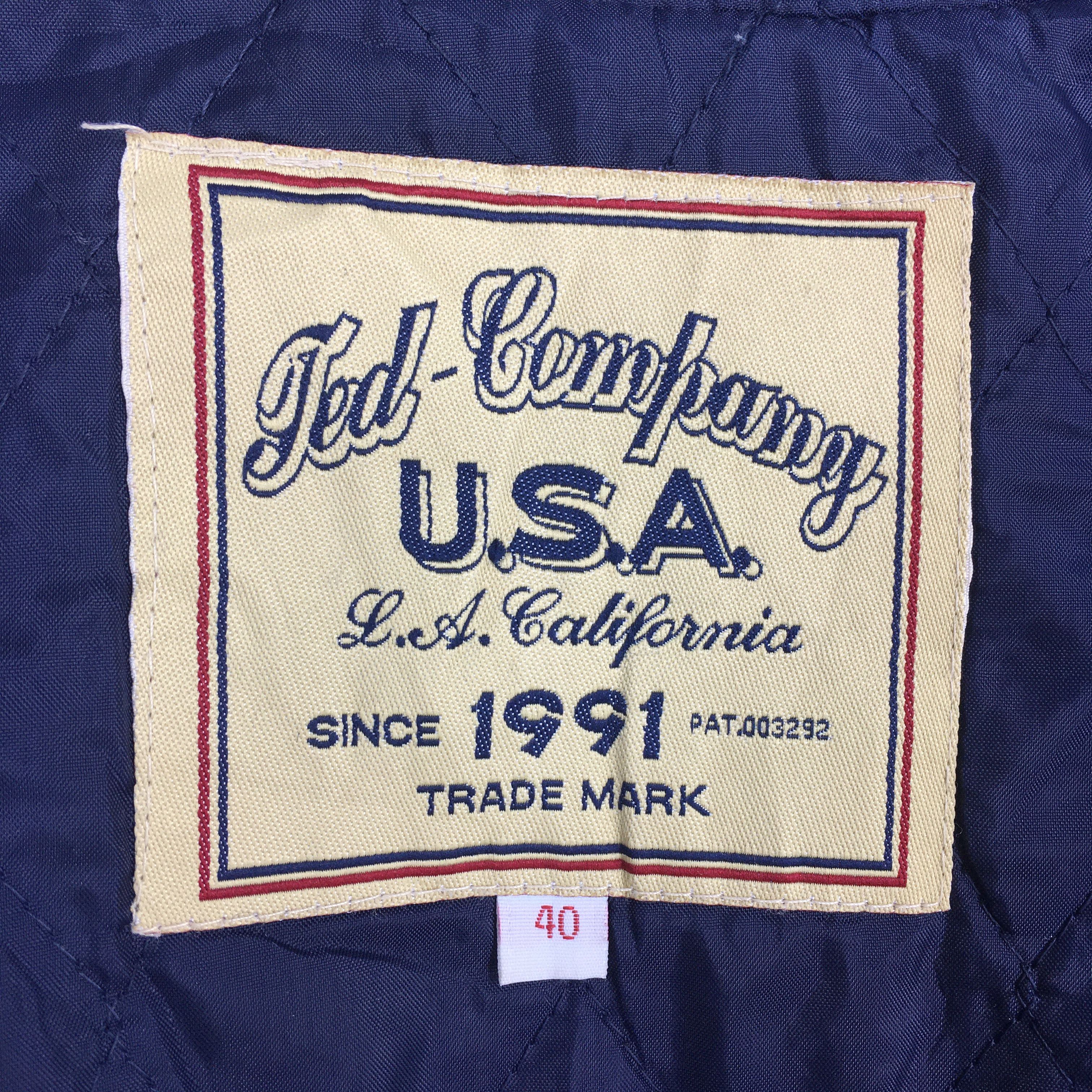 Tedman Vintage 90's Ted Company Leather Varsity Bomber Jacket L Size US L / EU 52-54 / 3 - 5 Thumbnail