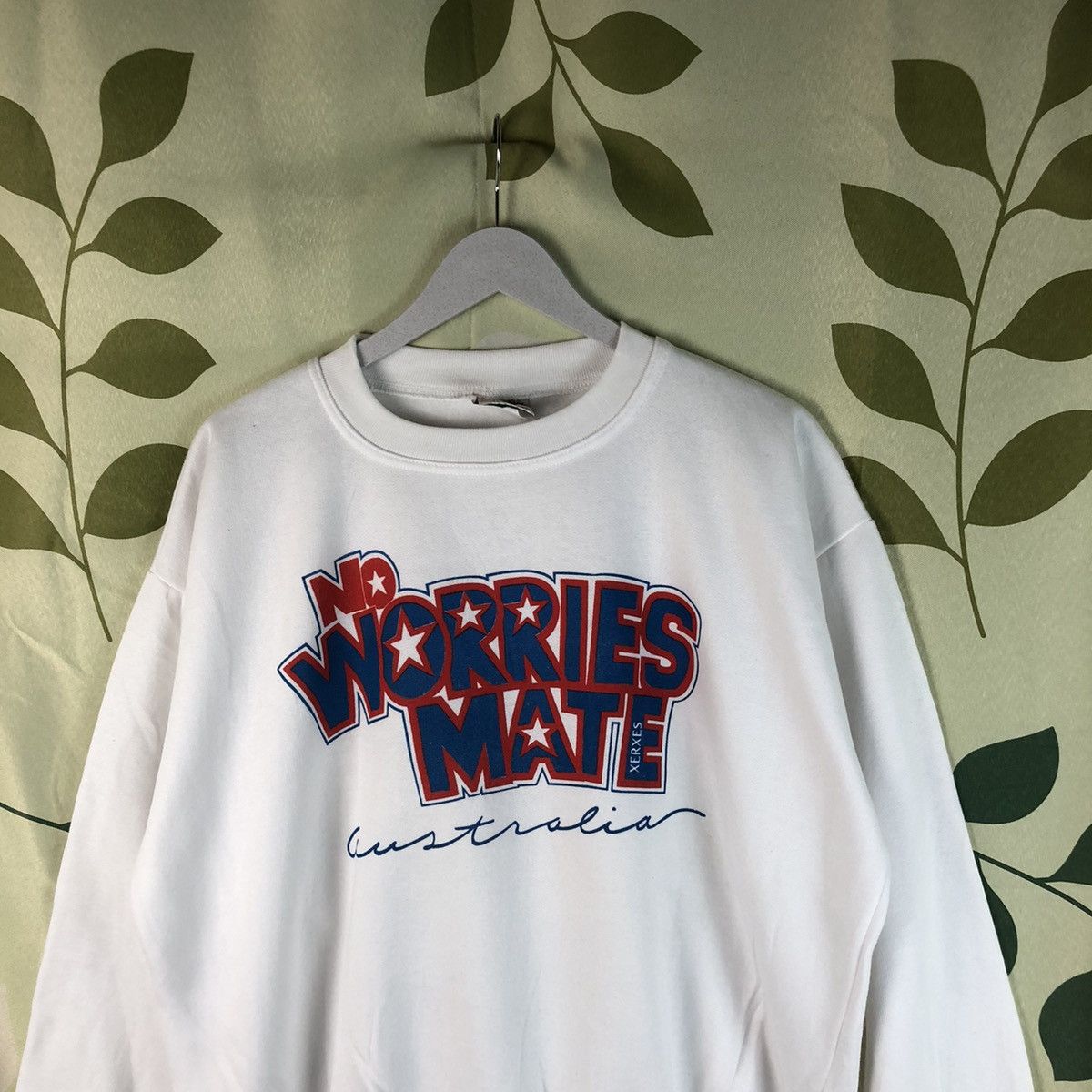Designer × Vintage No Worries Mate Australian collection Sweathshirt #7458 Size US L / EU 52-54 / 3 - 2 Thumbnail
