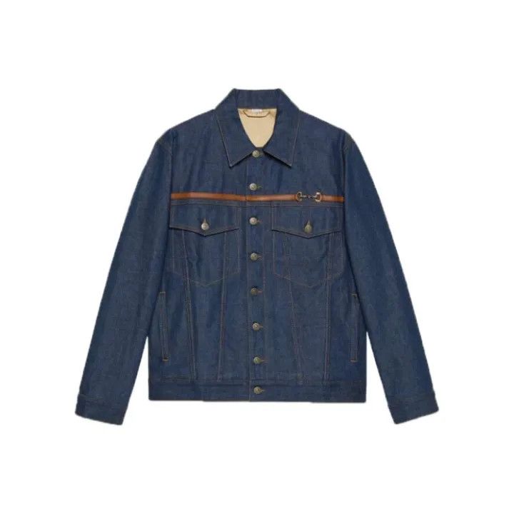Gucci Gucci Denim Jacket with Horsebit Detail Size US L / EU 52-54 / 3 - 1 Thumbnail