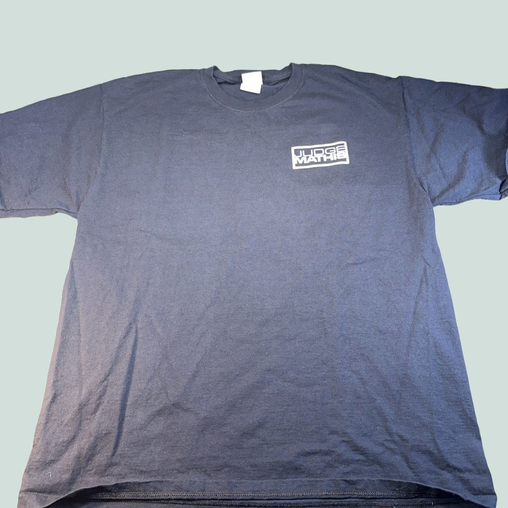 Fruit Of The Loom VINTAGE Judge Mathis T-shirt Mens XL Black Short Sleeve Cotton Knit Regular Fit Top Hip Hop Grunge 90s Size US XL / EU 56 / 4 - 1 Thumbnail