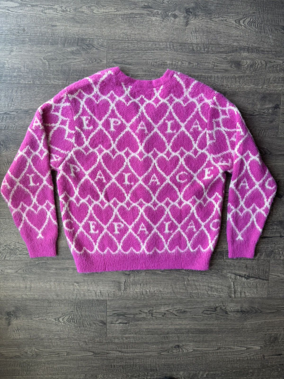 トップス palace HAIRY HEART KNIT BLUE HAIRY HEART KNIT | PALACE SKATEBOARDS