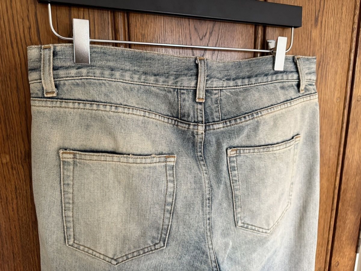 SS16 Saint Laurent selvedge knee rip jeans Hedi 31 crash