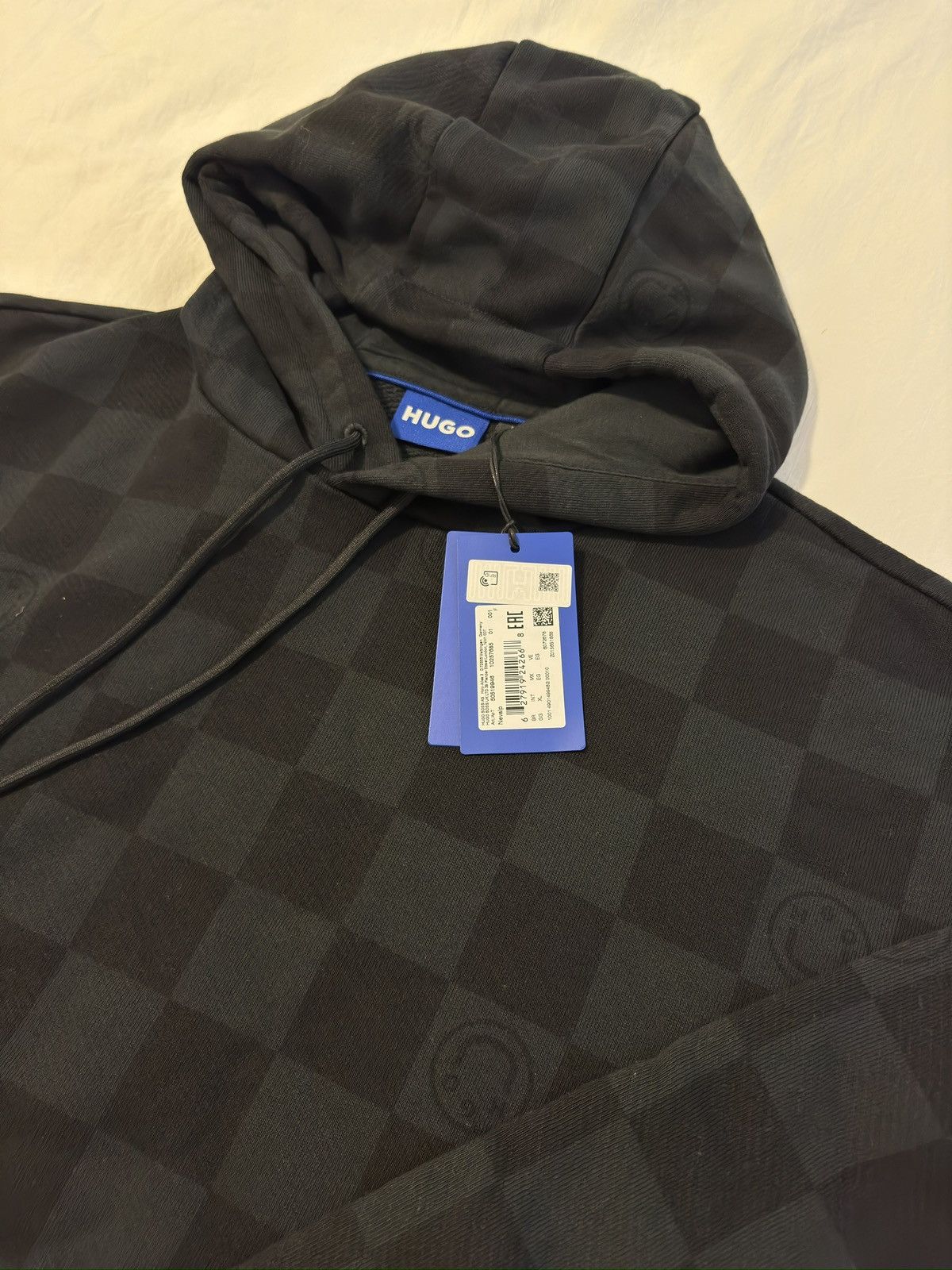 Checkerboard Loose Fit Hoodie