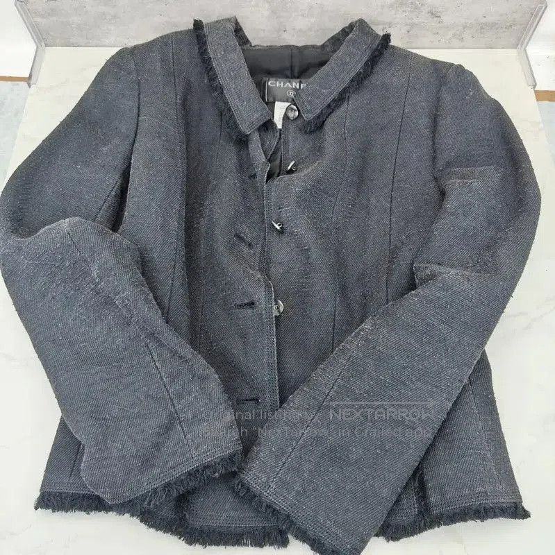 Chanel Chanel Gray Denim Jacket for Women . Size M / US 6-8 / IT 42-44 - 1 Thumbnail