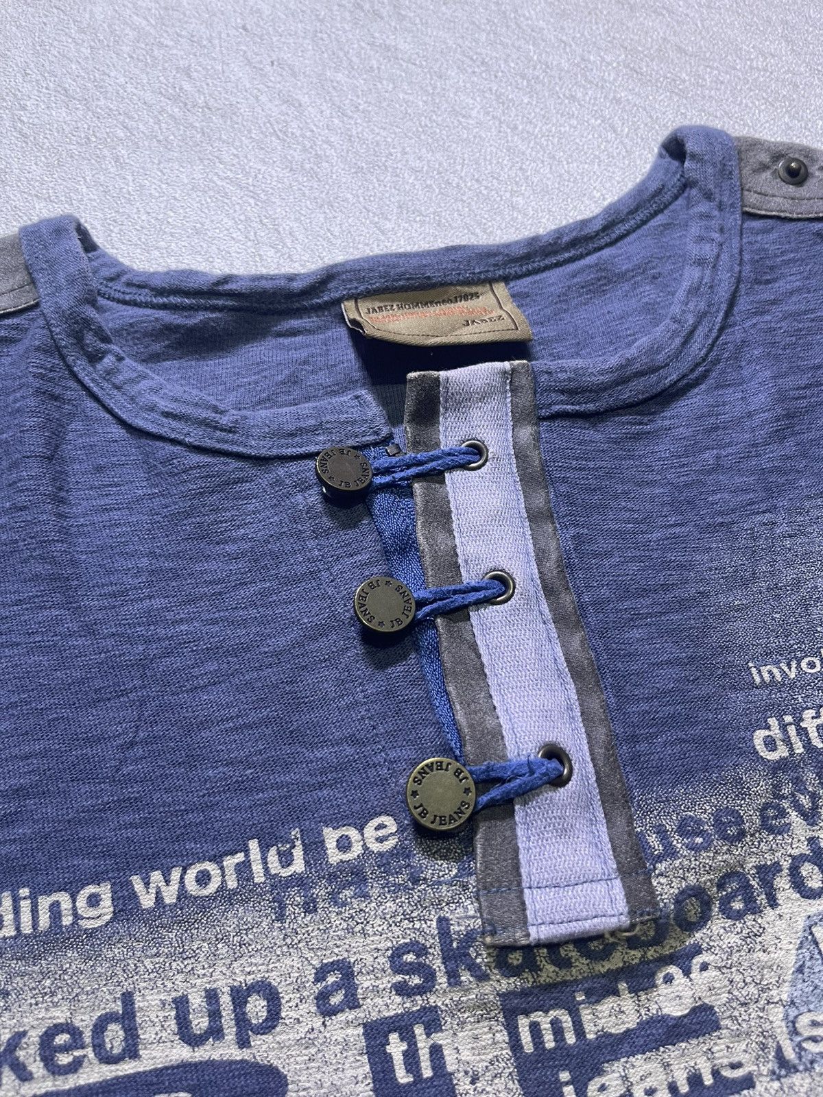 Japanese Brand VINTAGE Y2K JABEZ long sleeve tshirt Size US L / EU 52-54 / 3 - 4 Thumbnail