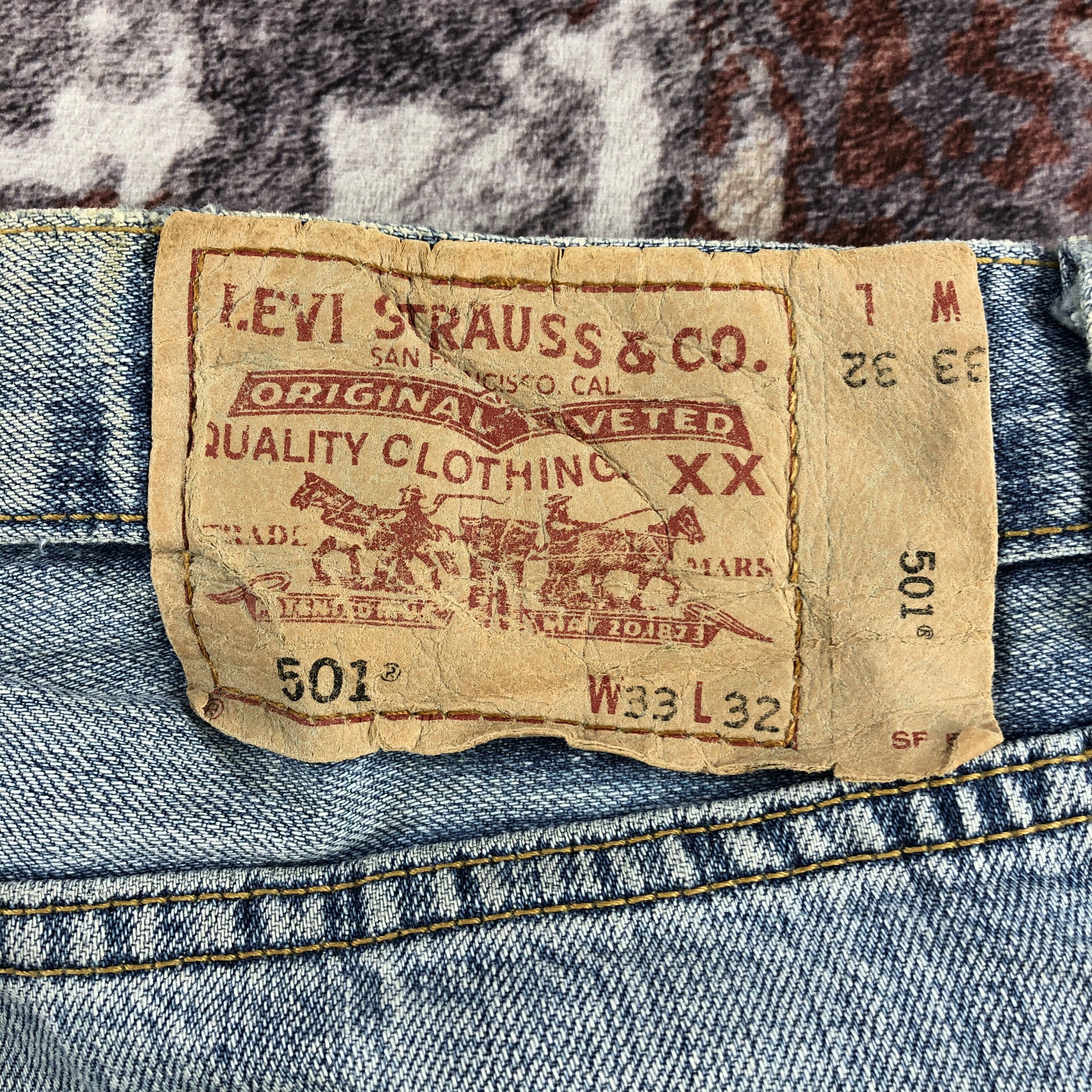 Levi's × Vintage 90s Vintage Light Wash Levis 501 Jeans-JM2222 Size US 34 / EU 50 - 6 Thumbnail