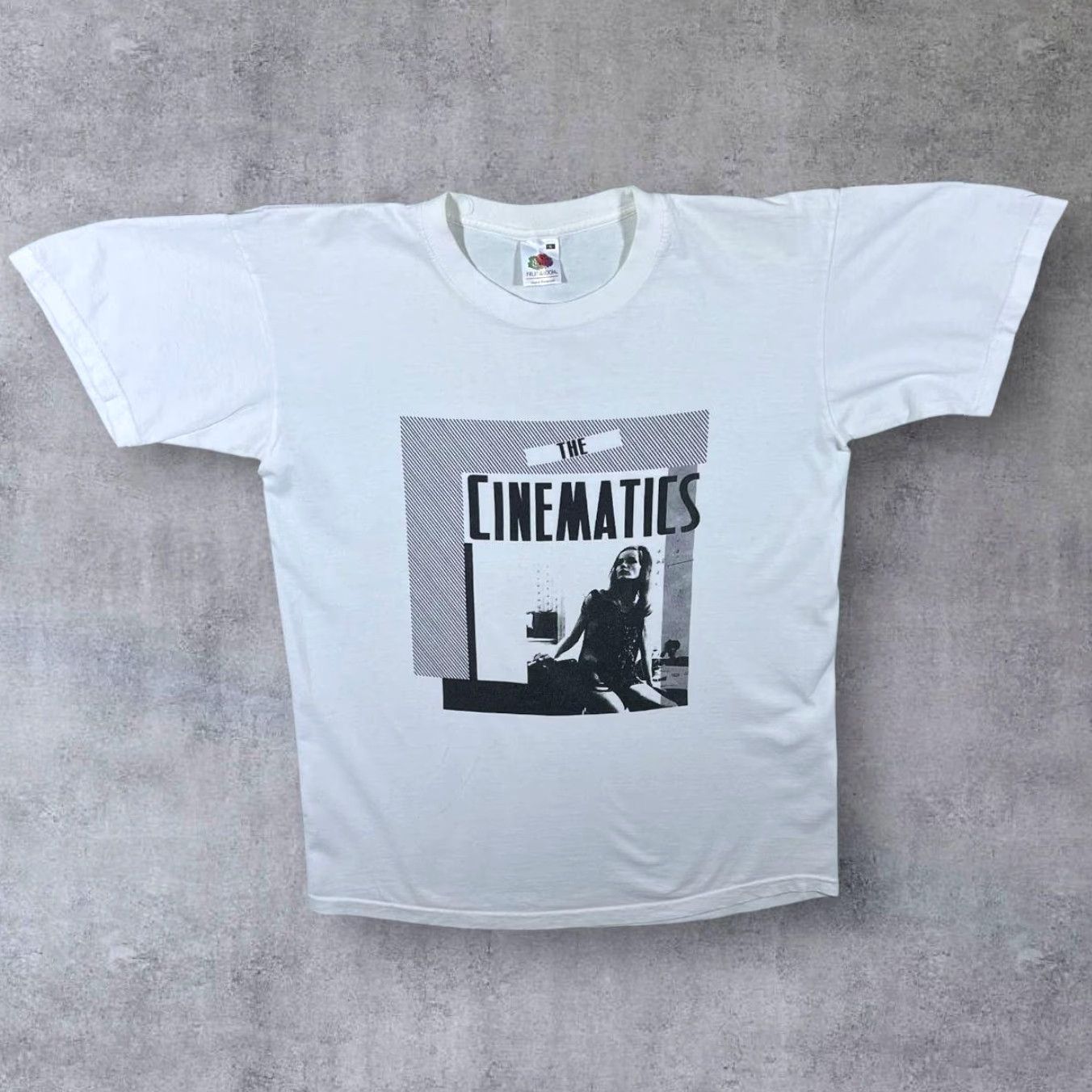 Fruit Of The Loom The Cinematics Post Punk Alternative Indie Rock Music Band White T-Shirt S Small Mens Regular Short Sleeve Cotton Morocco Size US S / EU 44-46 / 1 - 2 Thumbnail