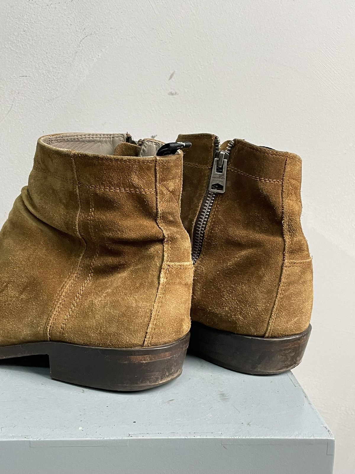 Allsaints Rare Gudi style All Saints suede zipper ankle leather boots Size US 10 / EU 43 - 9 Thumbnail