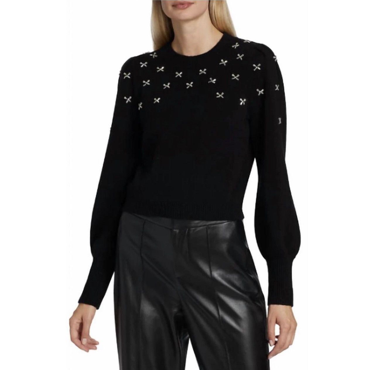 CAMI NYC Cami Nyc Lulie Embellished Wool Sweater size S Size S / US 4 / IT 40 - 2 Thumbnail