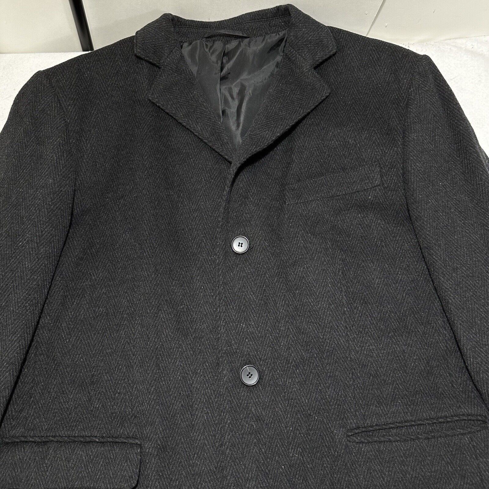 Other Vintage C&A Canda Men's EU 58 US XL Gray Coat Lapel Collar Size US XL / EU 56 / 4 - 2 Thumbnail