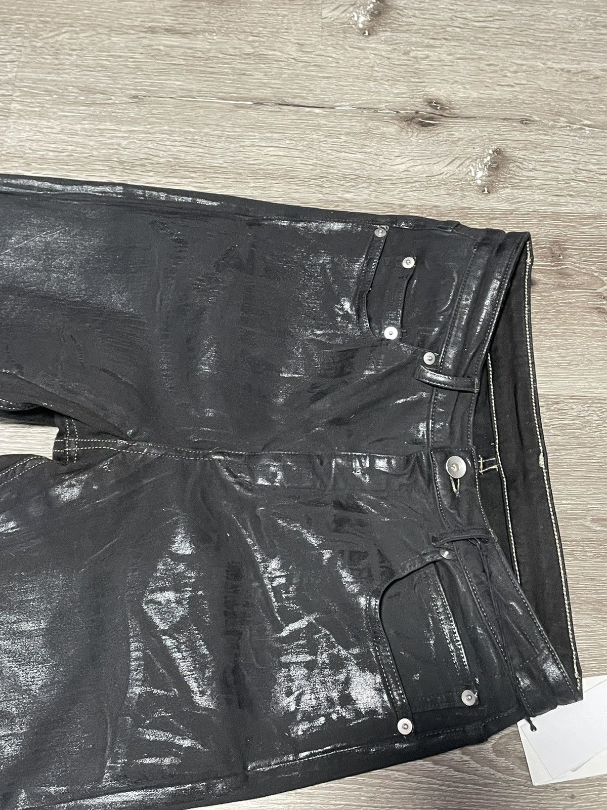Rick Owens Drkshdw Rick Owens DRKSHDW Detroit Wax Denim Jeans Size US 30 / EU 46 - 6 Thumbnail