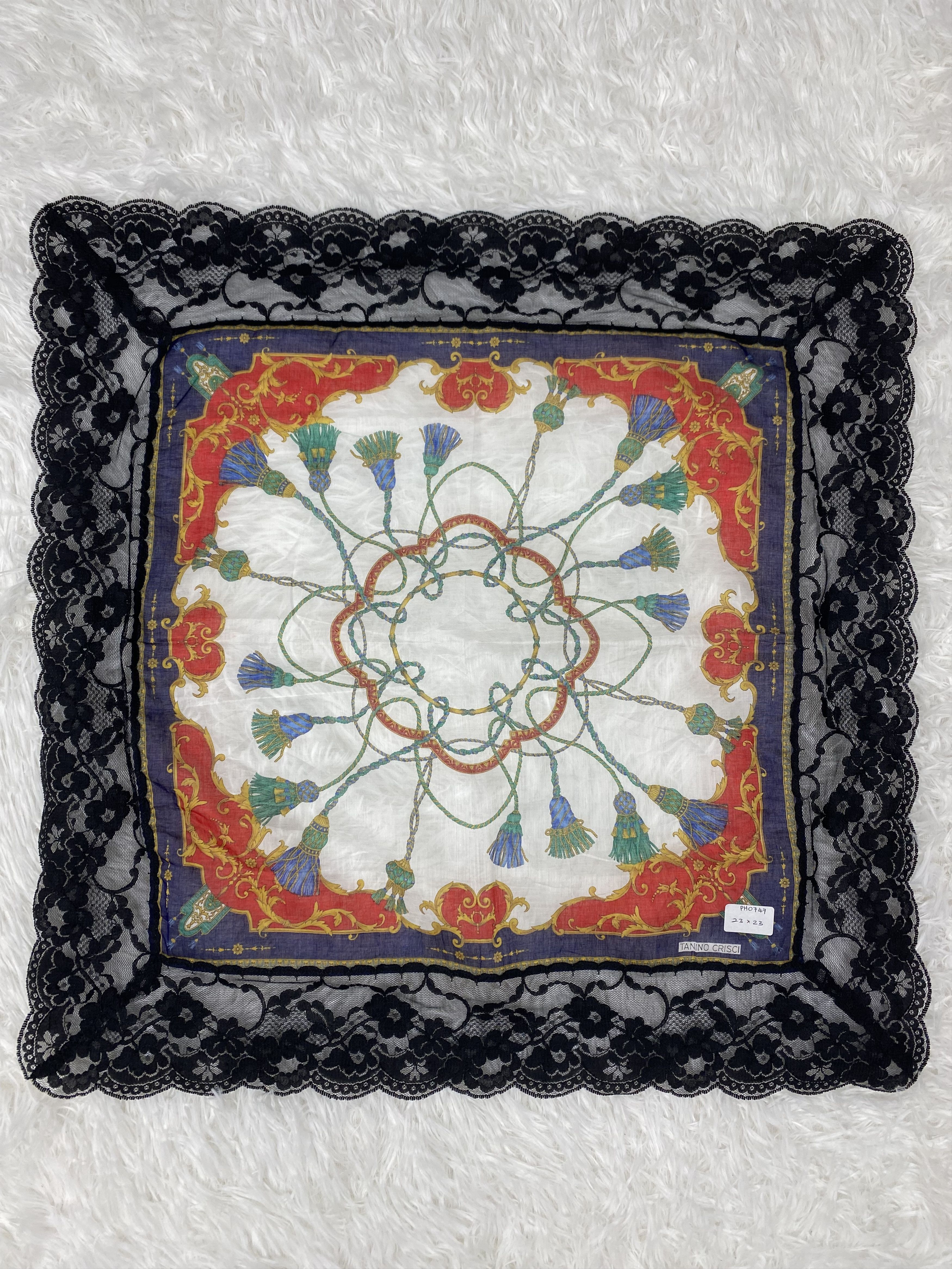 Tanino Crisci × Vintage Vintage Tanino Crisci Handkerchief Neckerchief PH0747 Size ONE SIZE - 3 Thumbnail
