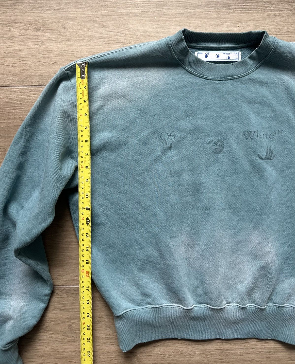 Off-White Off-White Acid Wash Crewneck Size US S / EU 44-46 / 1 - 2 Thumbnail